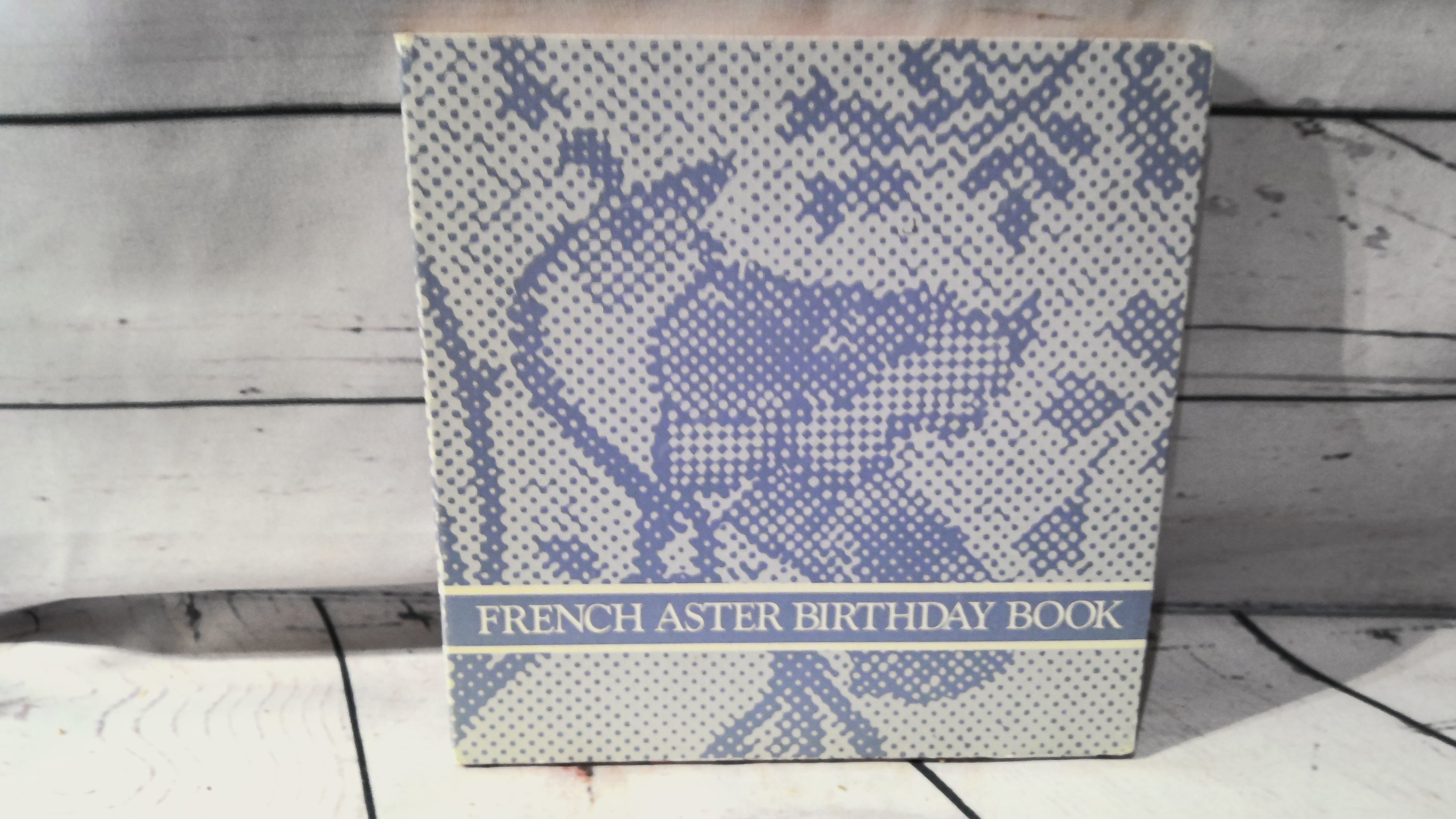 French Aster birthday book