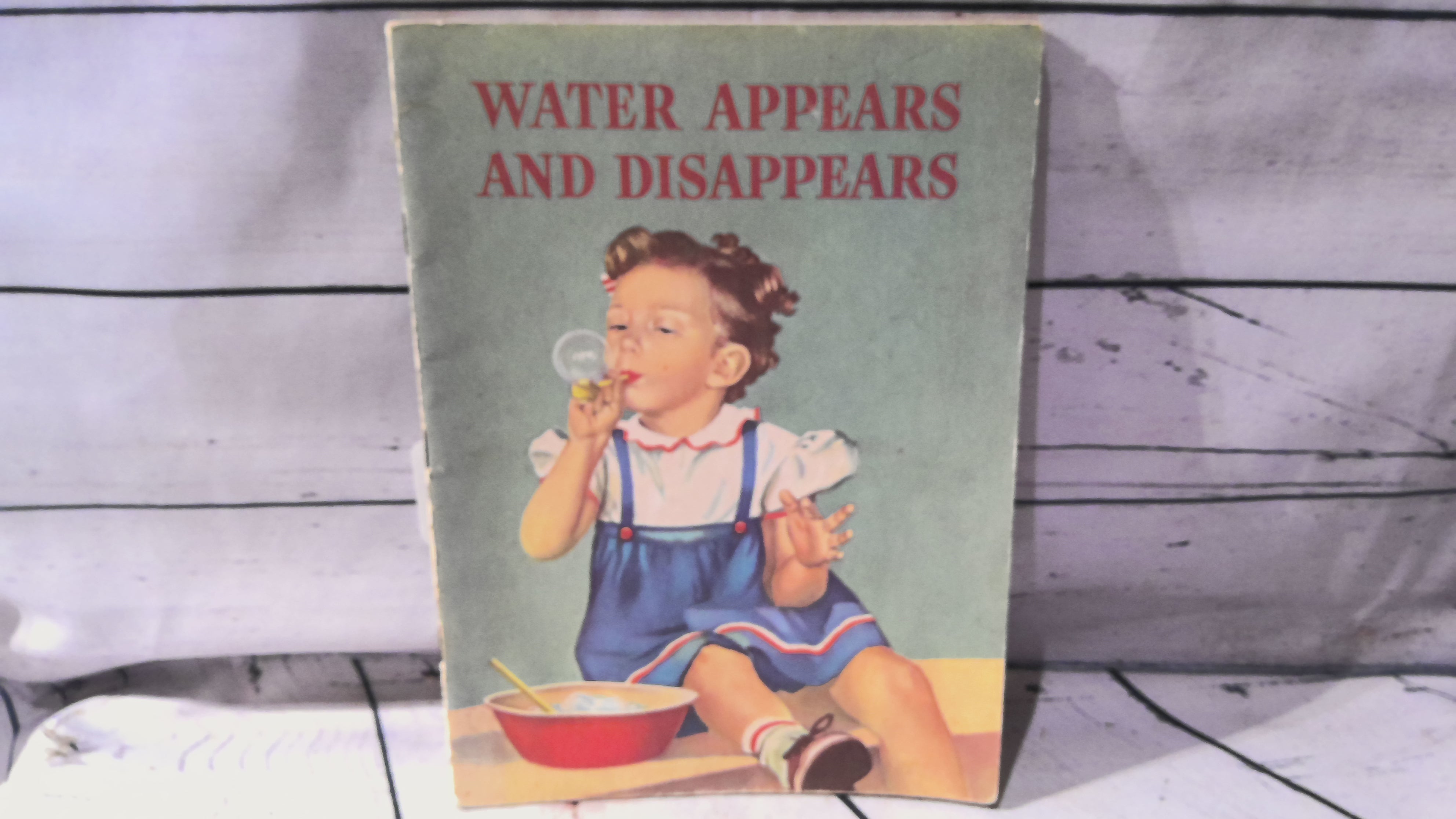 Water appears and disappears book