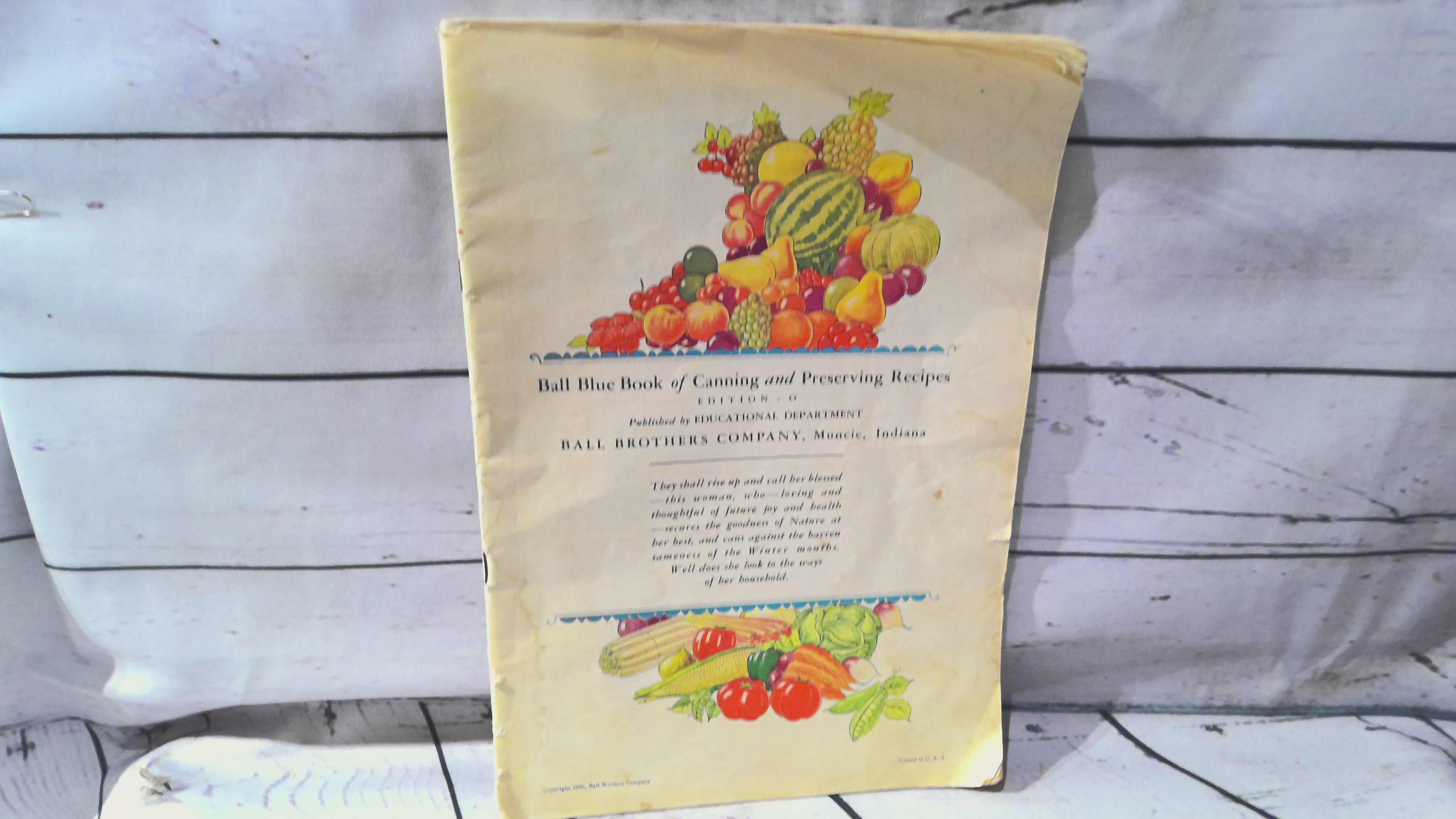 Ball blue book of canning and preserving recipes