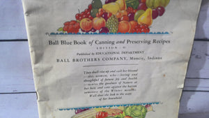 Ball blue book of canning and preserving recipes