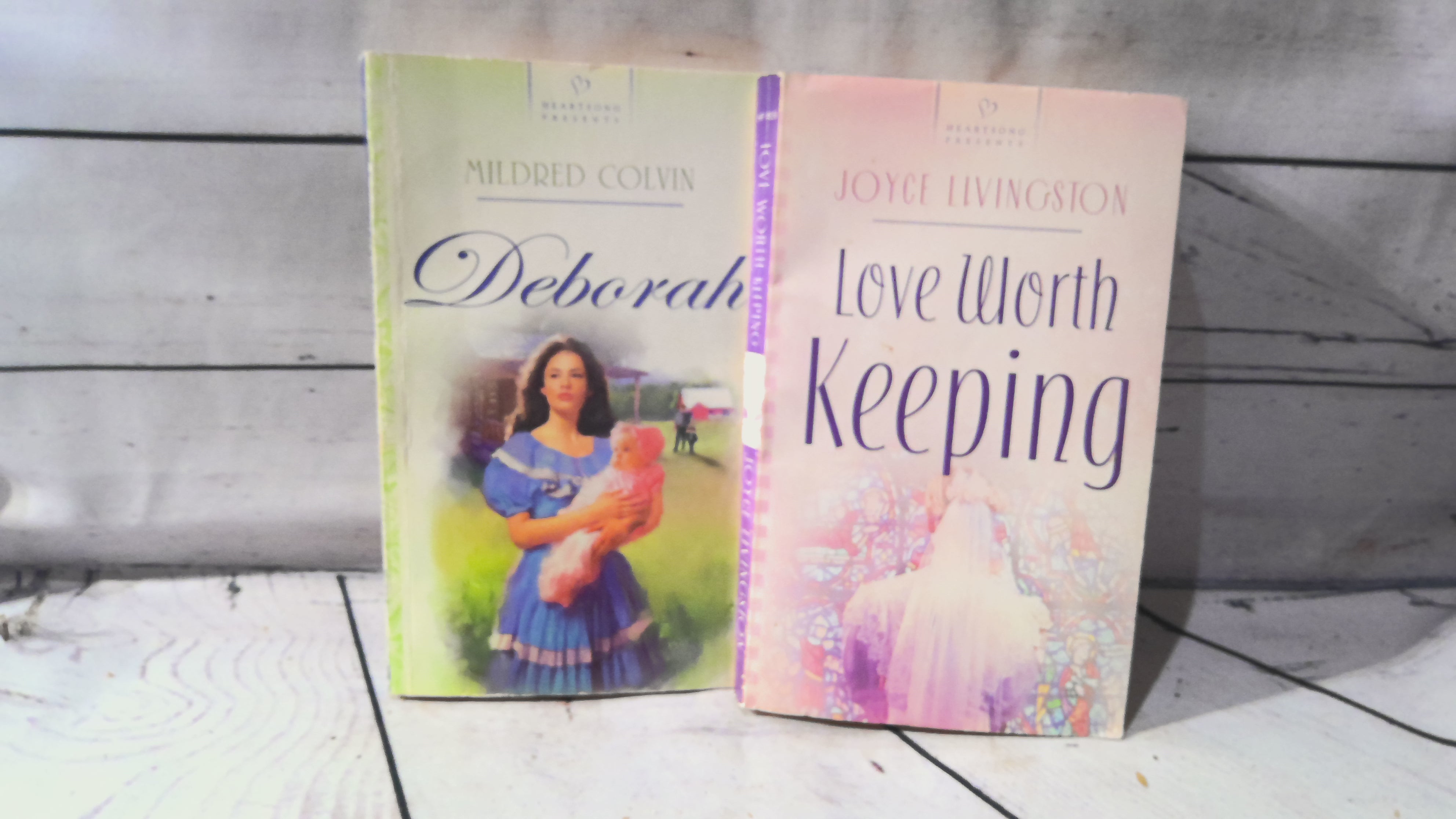 Deborah by Mildred Colvin and love worth keeping by Joyce Livingston