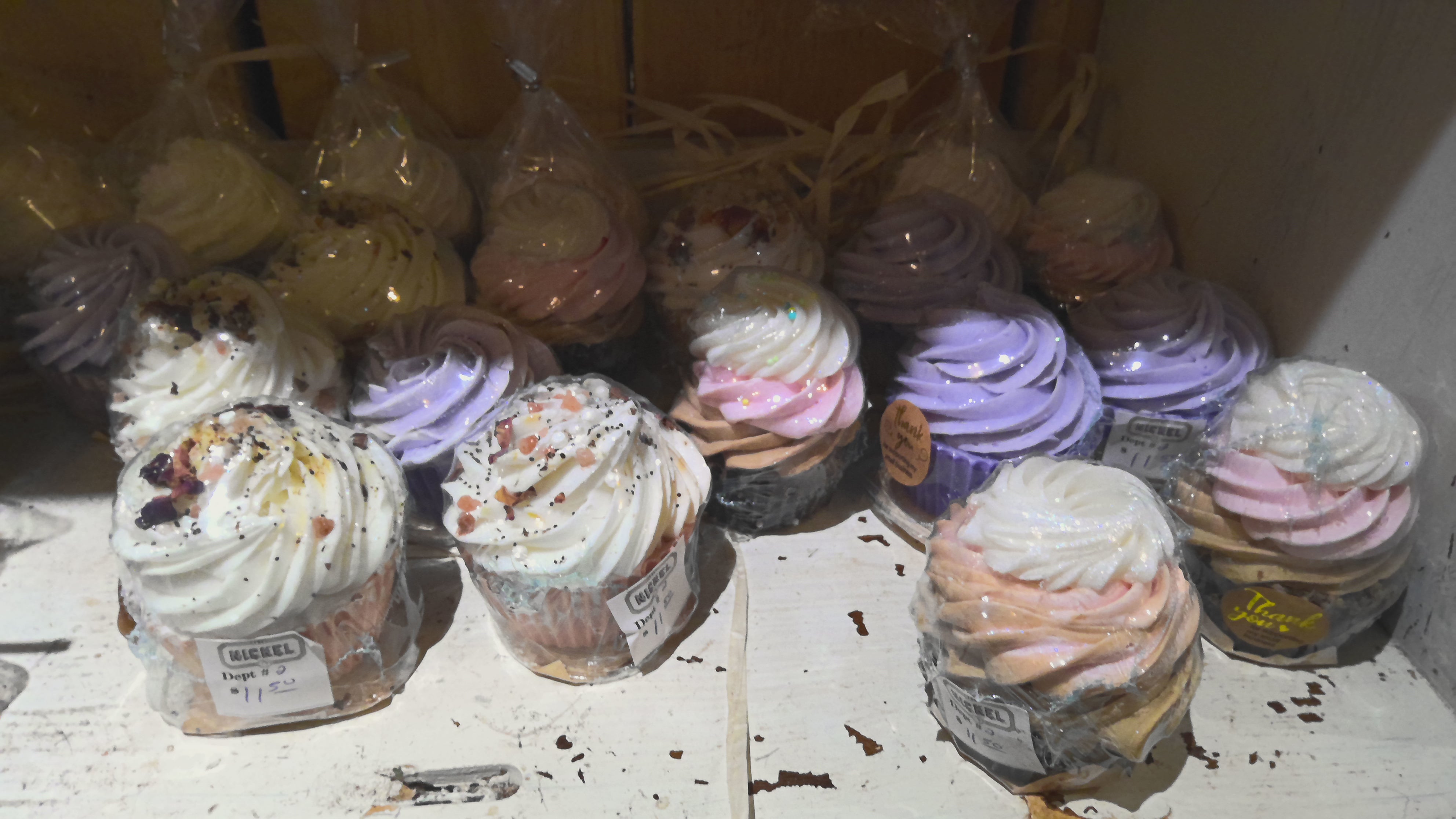 Handmade cupcake soaps