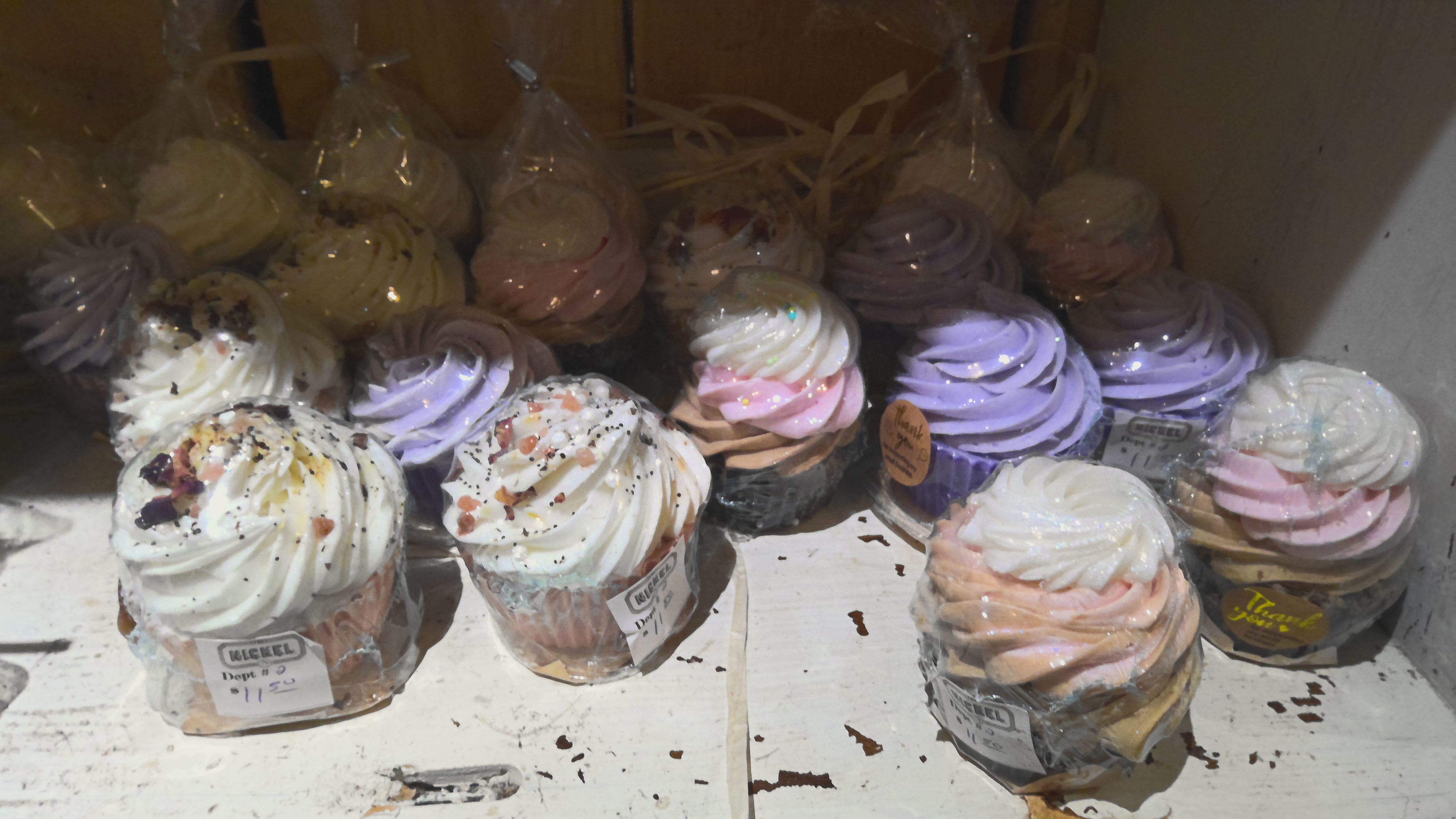 Handmade cupcake soaps