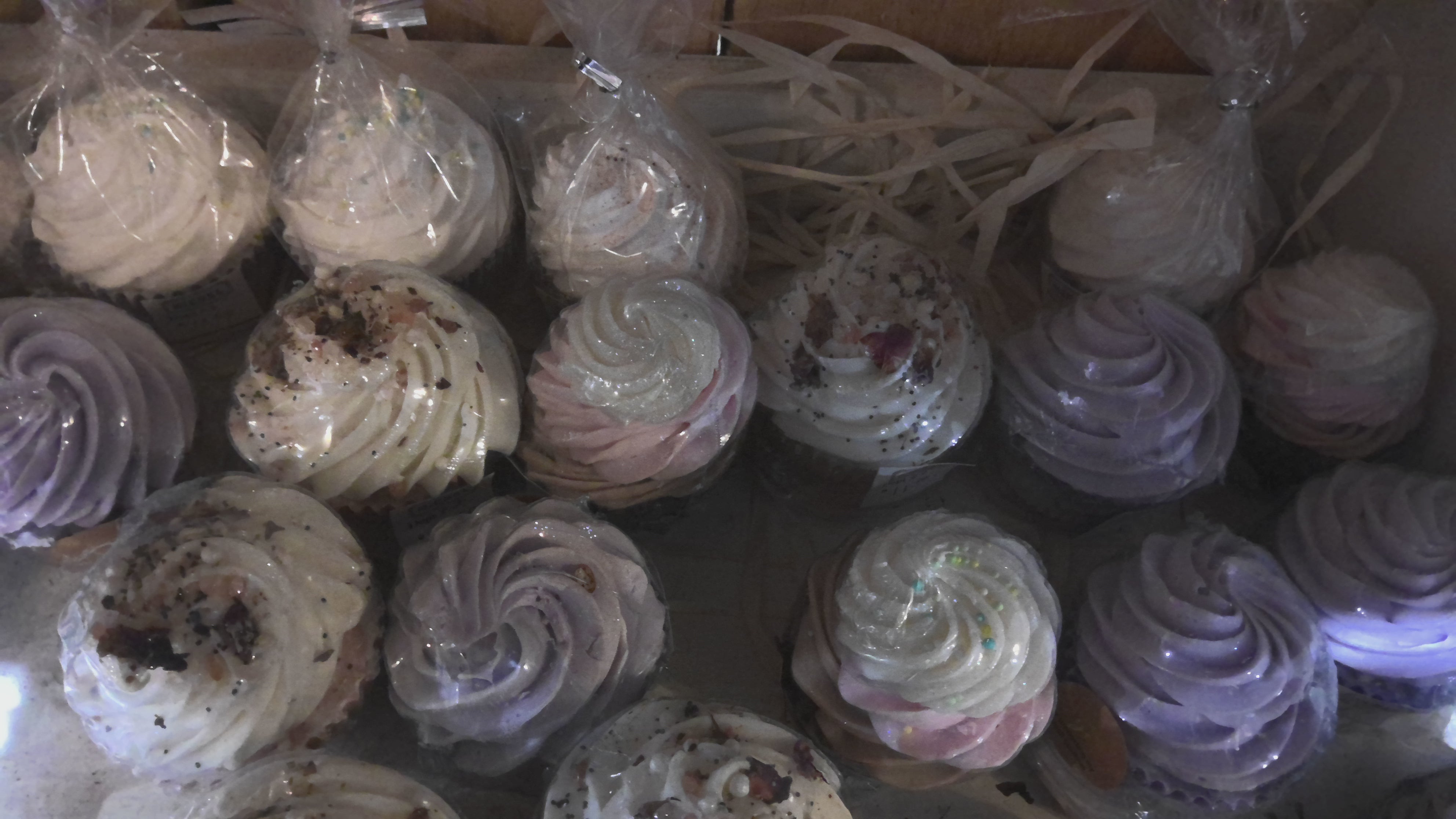 Handmade cupcake soaps