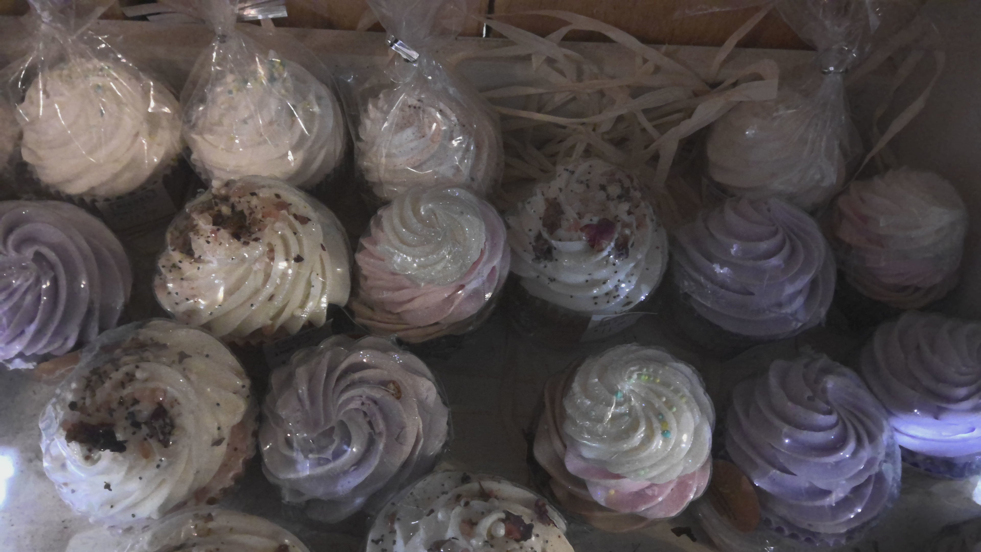 Handmade cupcake soaps