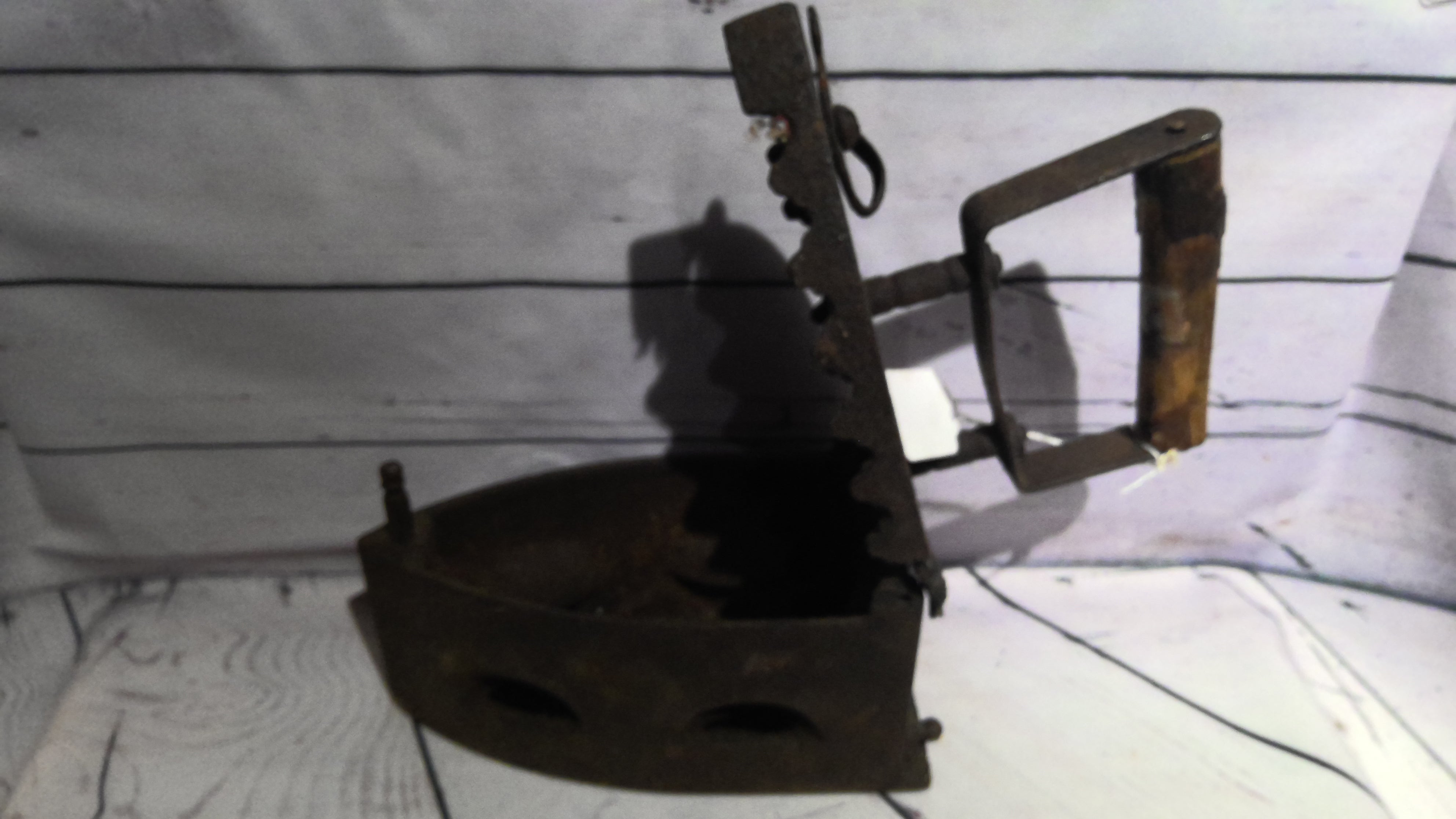 Vintage coal iron