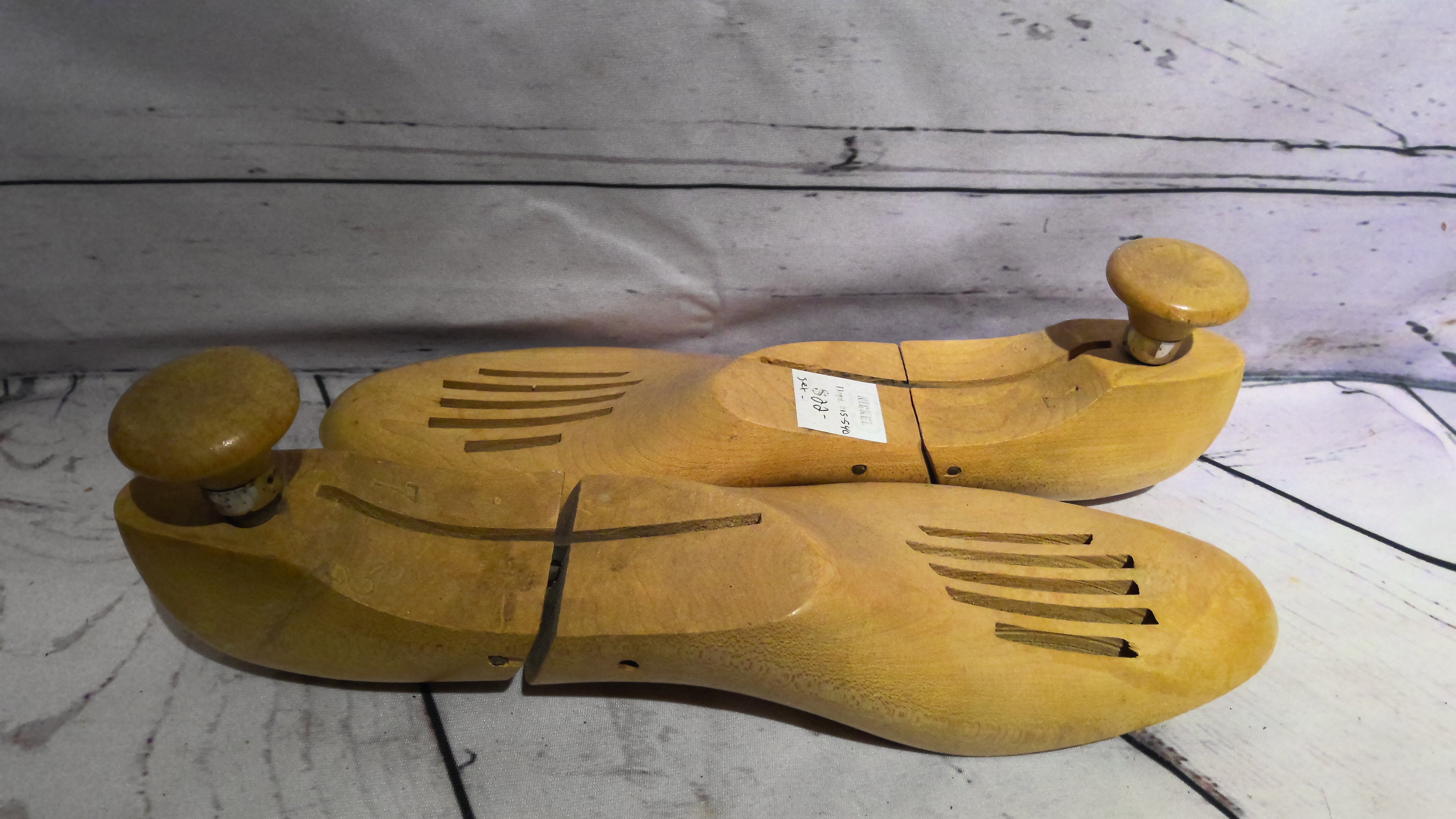 Antique wood shoe molds #22 (set)