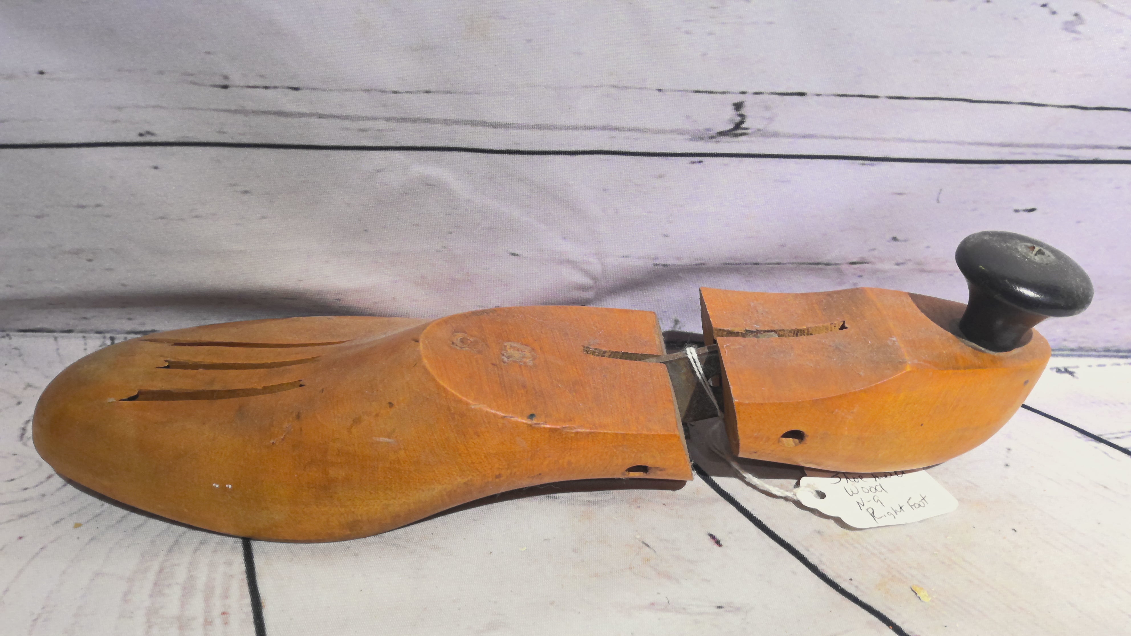 Wood shoe mold N-9 right & left foot