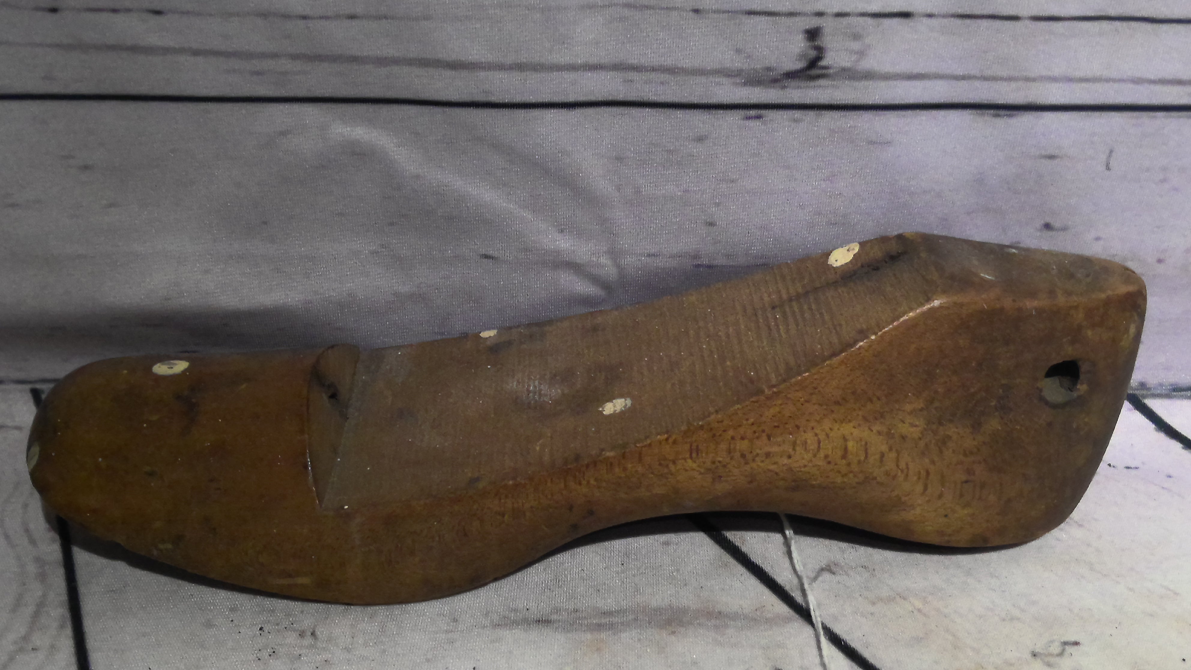 Antique wood shoe mold