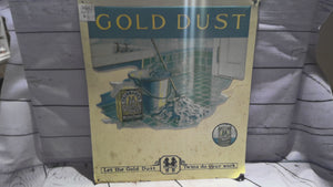 Gold dust tin sign