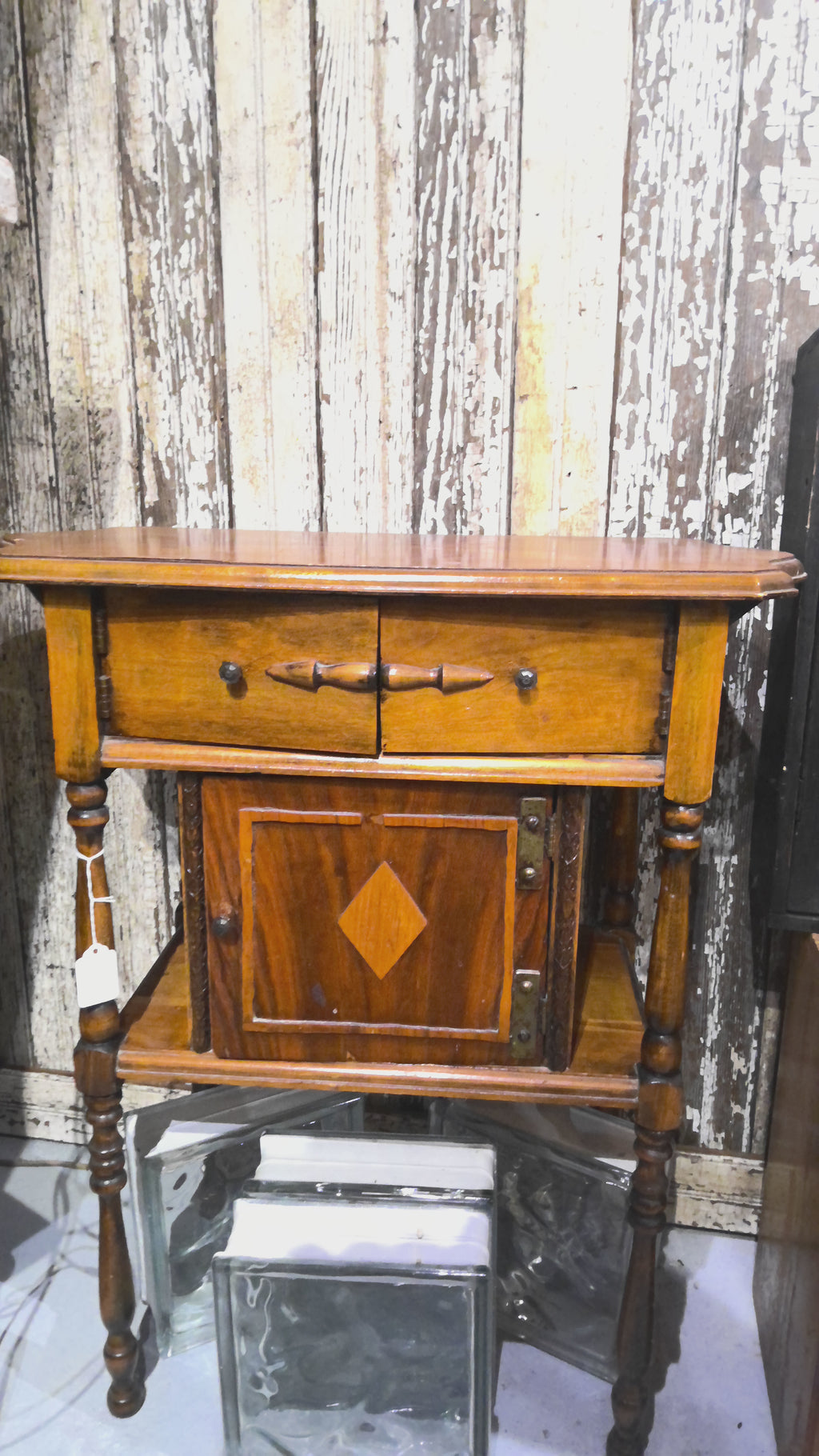 Antique humidor table