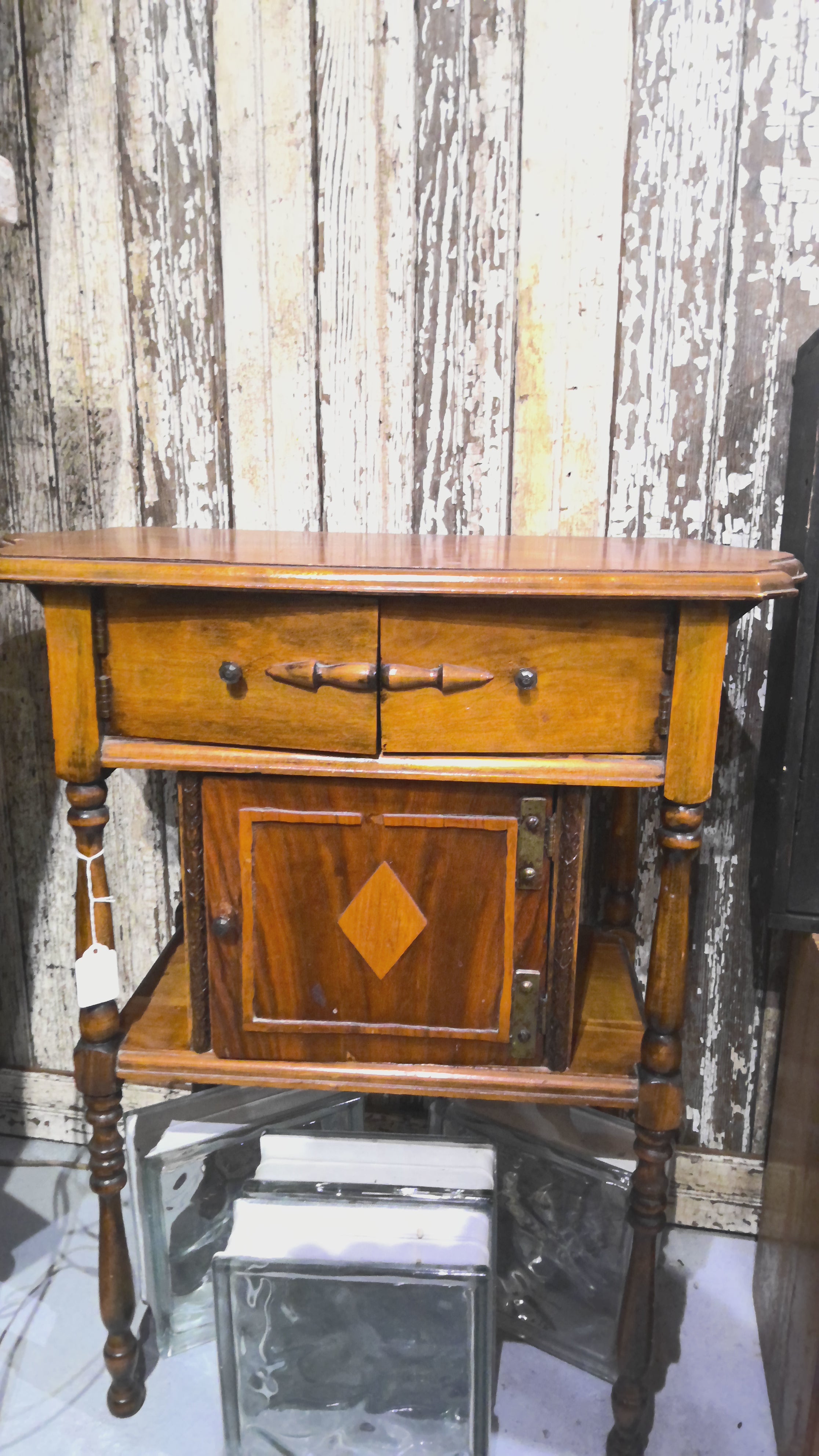 Antique humidor table