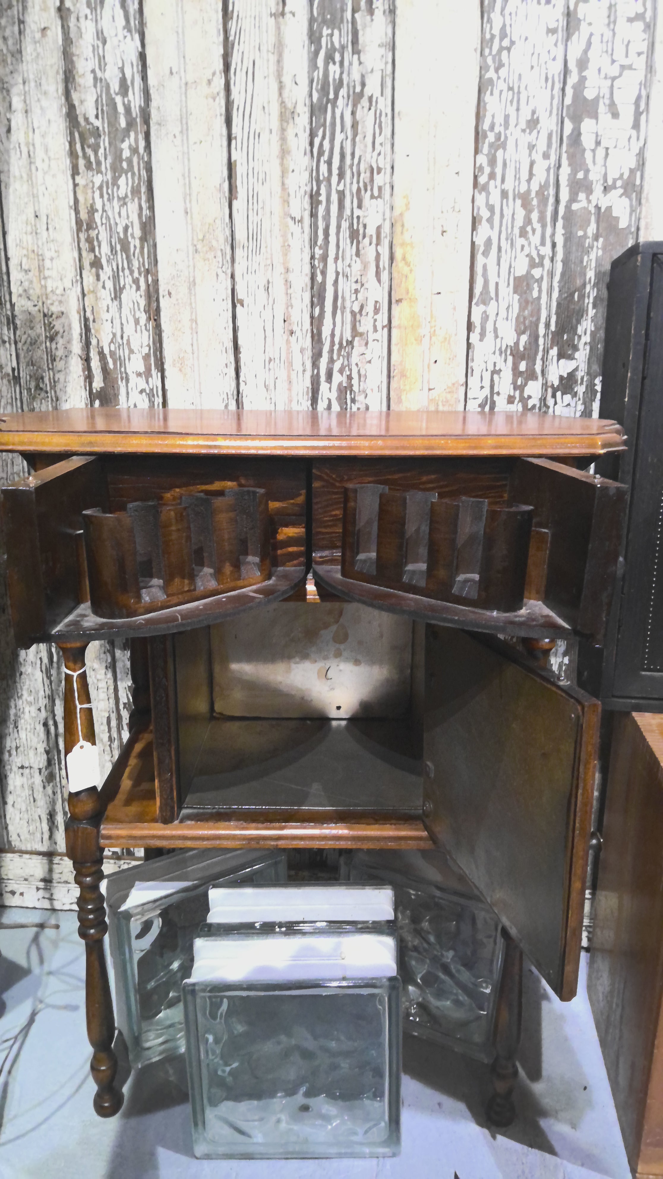 Antique humidor table