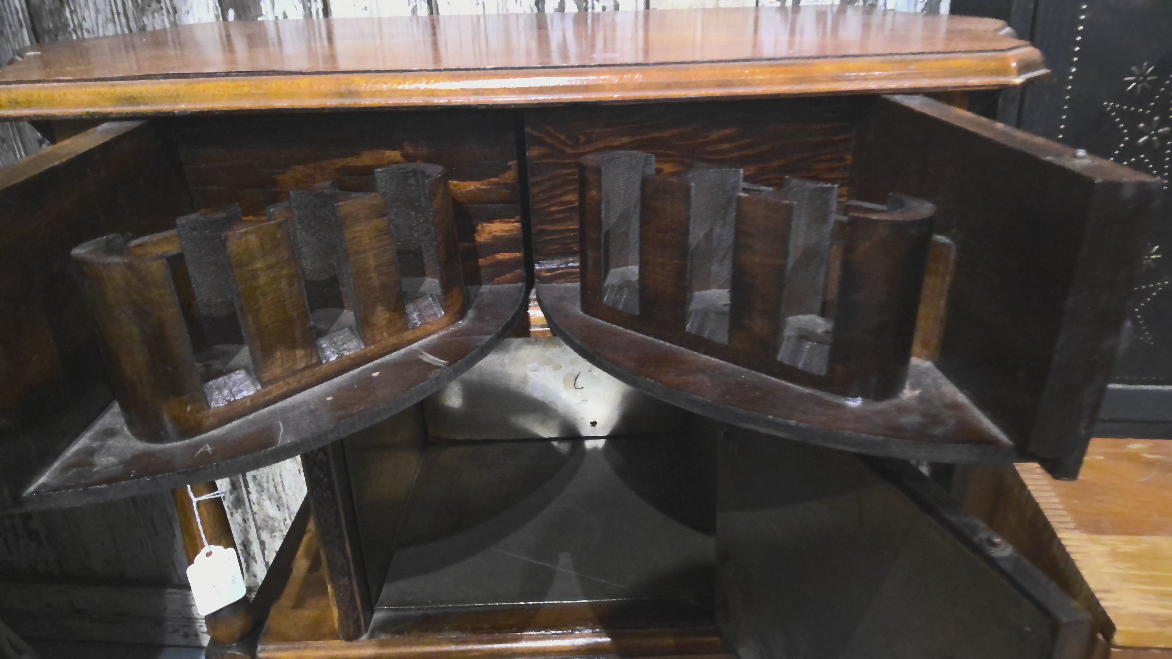 Antique humidor table