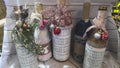 Handmade wine bottle decorations