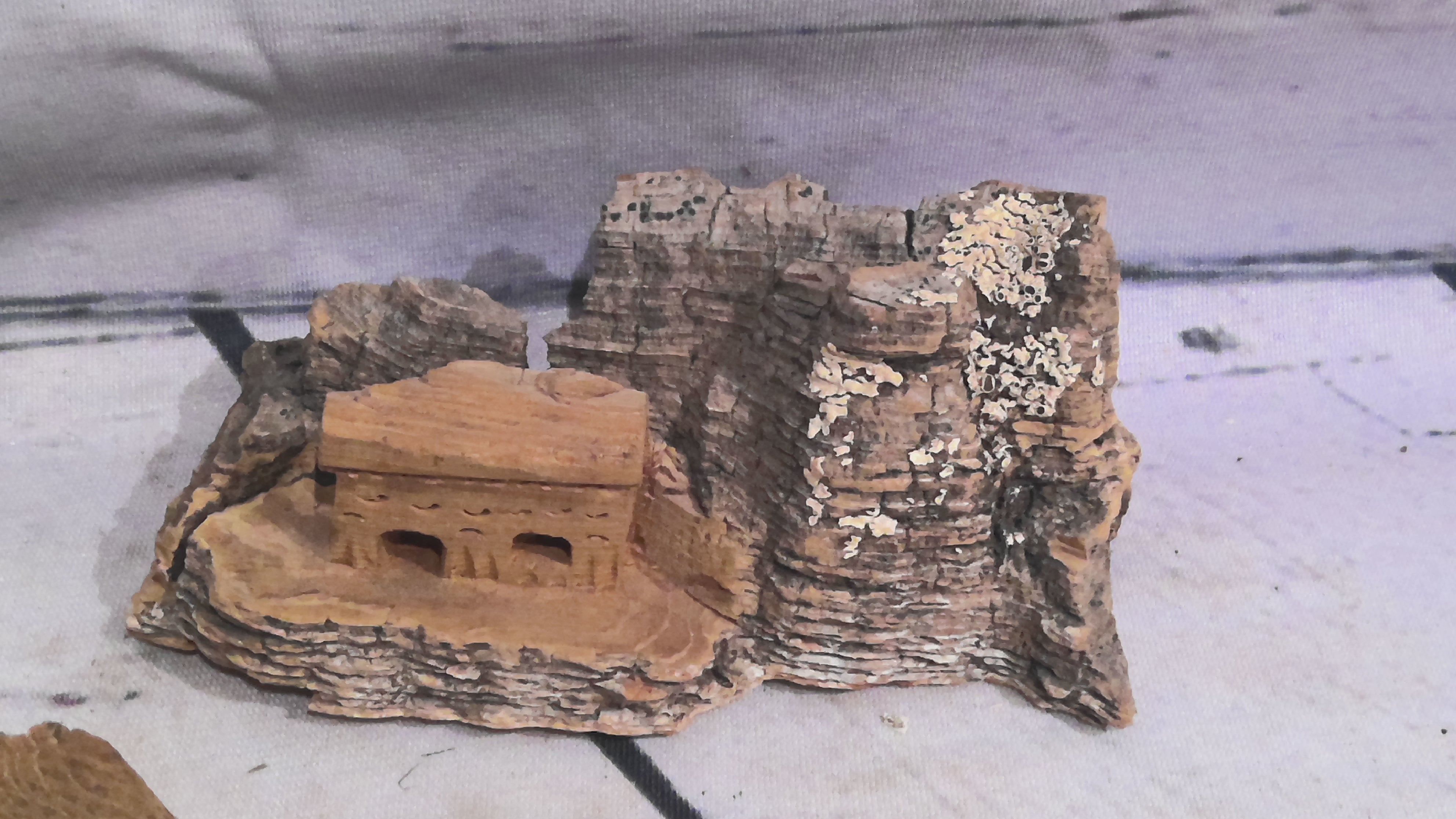 Wood carved structure