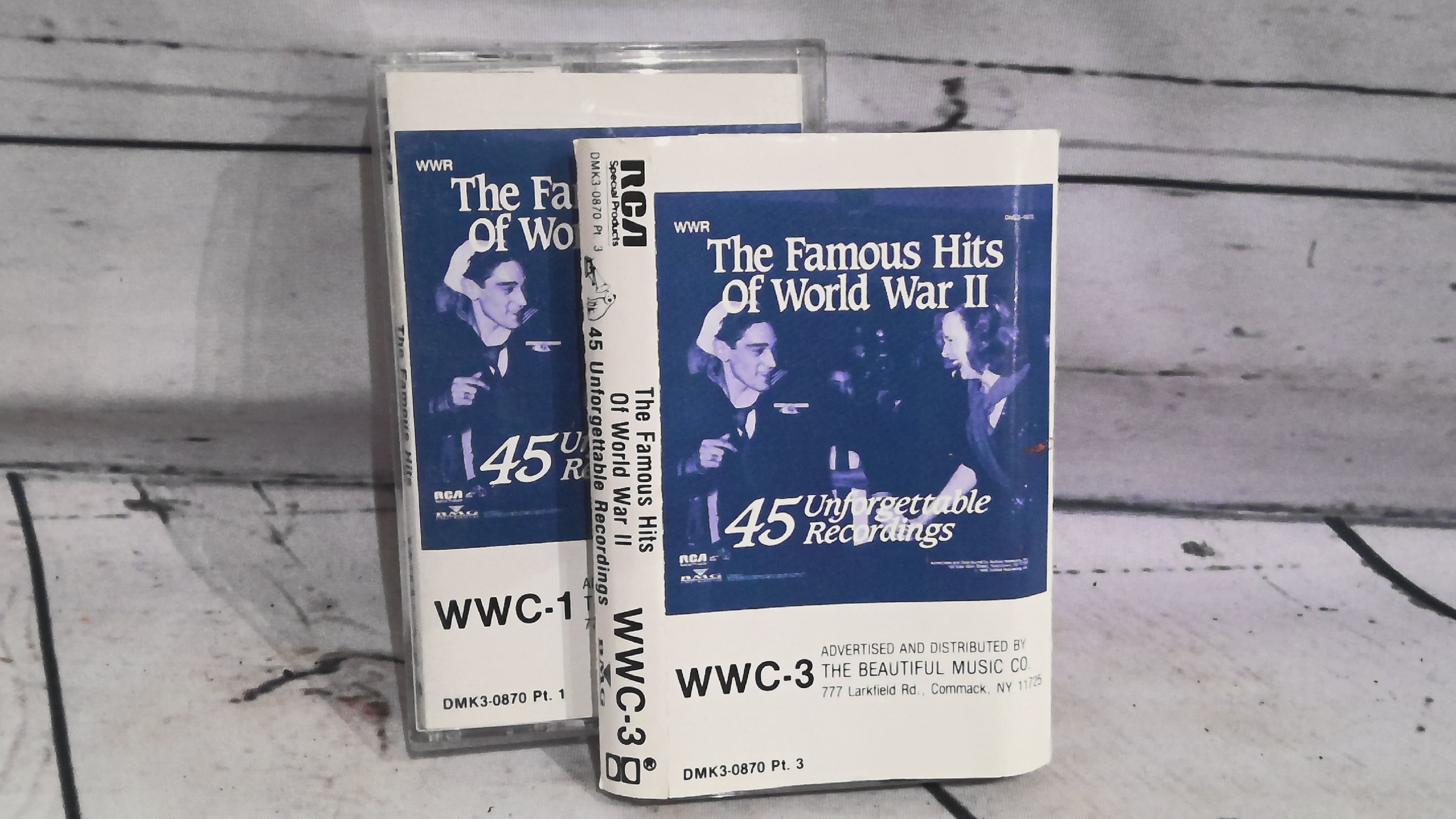 The famous hits of World War Two RCA tapes (set)