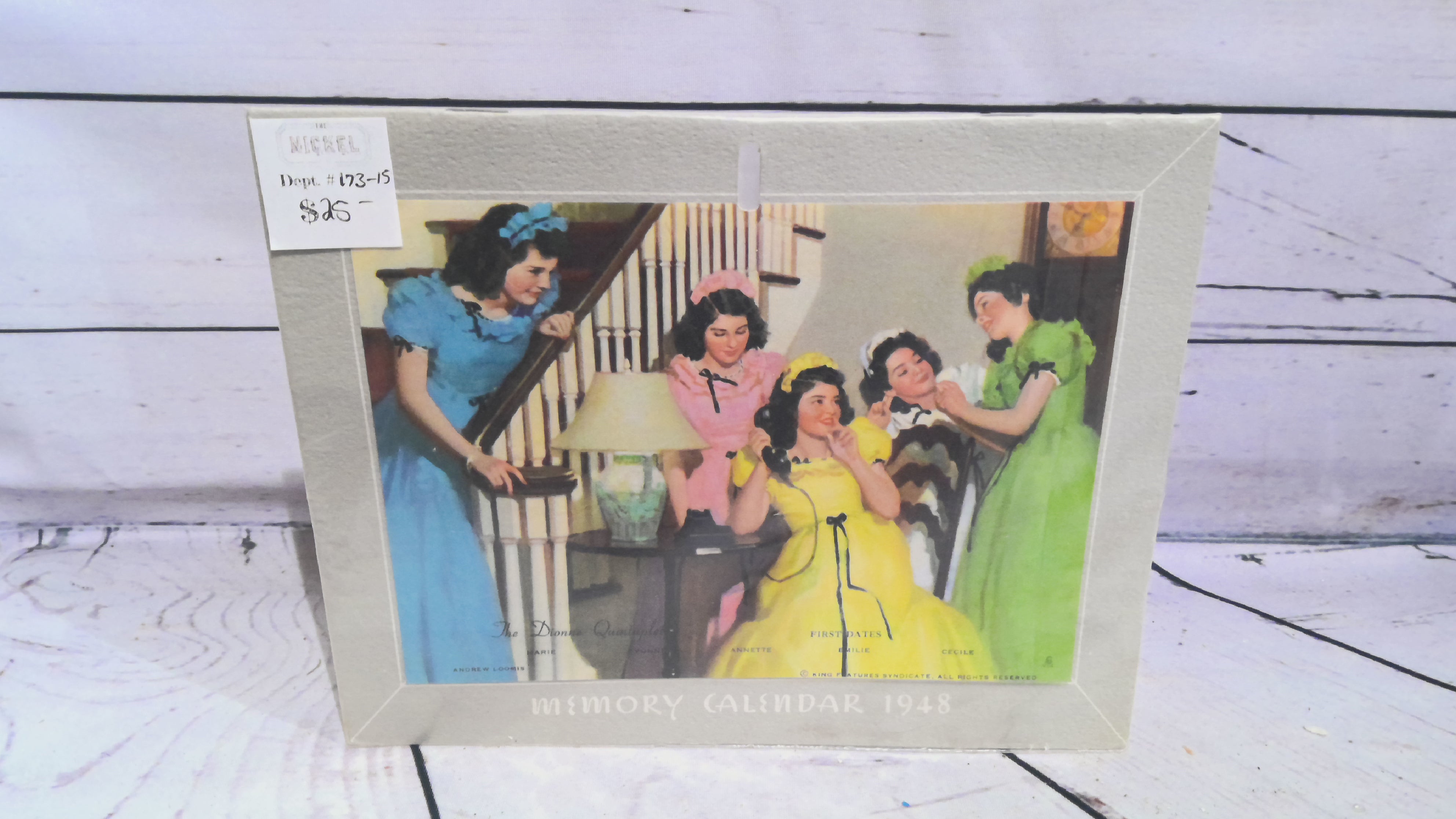 Memory calendar 1948