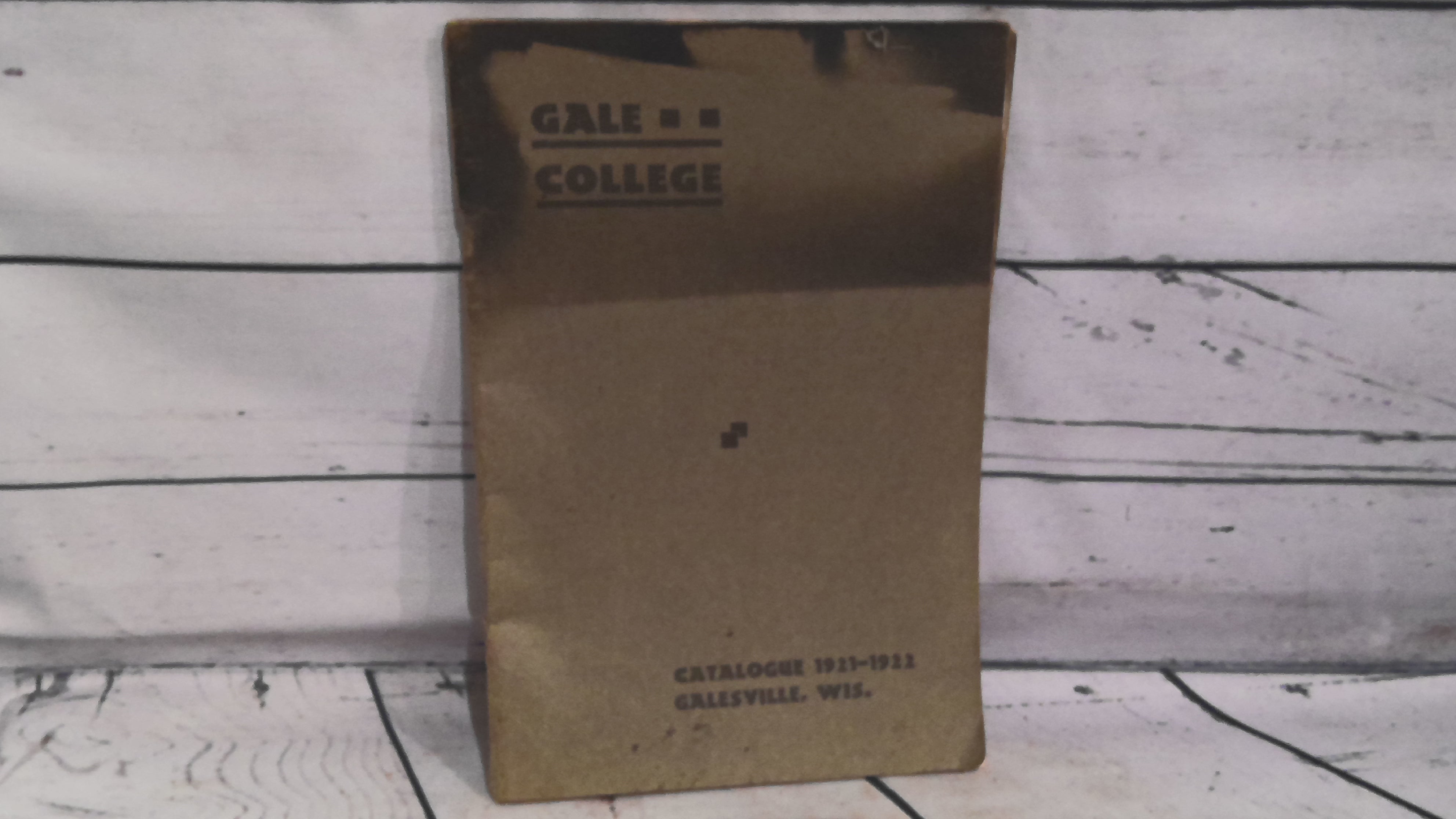 1921-1922 Gale college yearbook