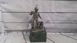 Fisherman Statue with granite base