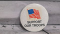 "Support our troops" pin