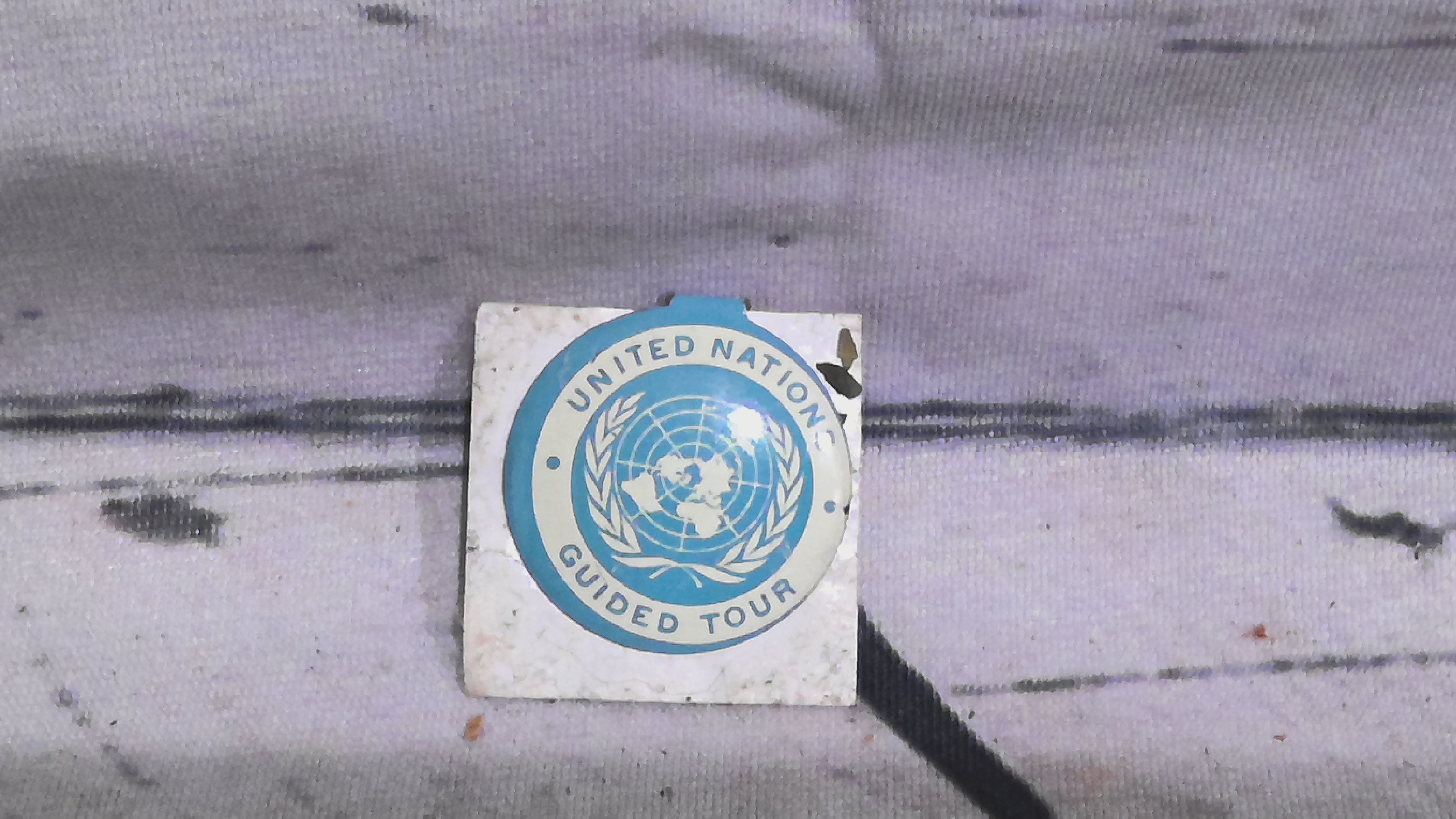 United nation guided tour pin