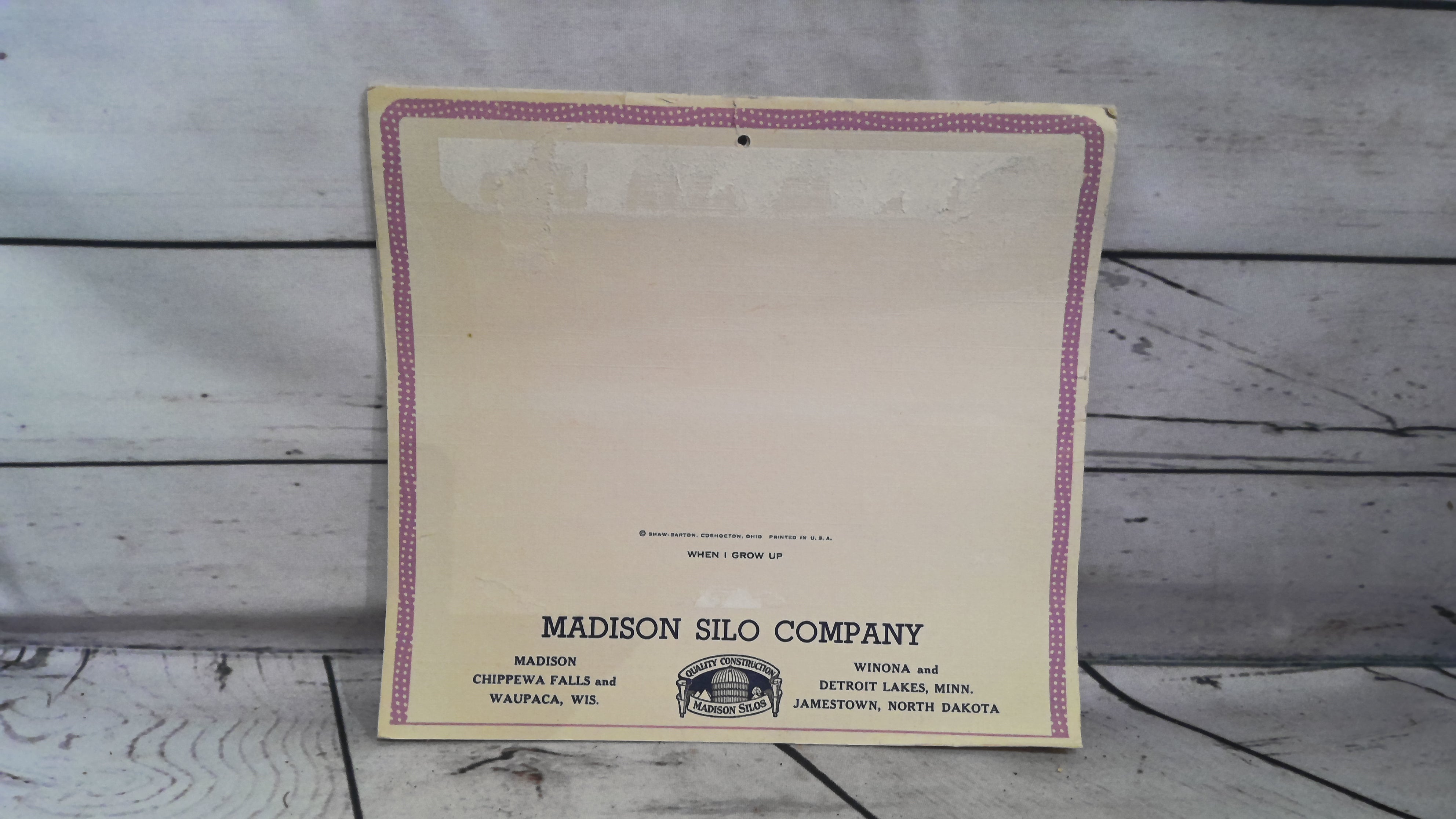 Madison silo company calendar