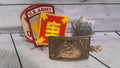 Assortment of badges and patches