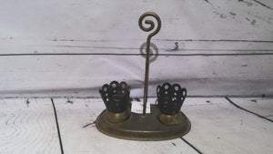 Metal candle holders