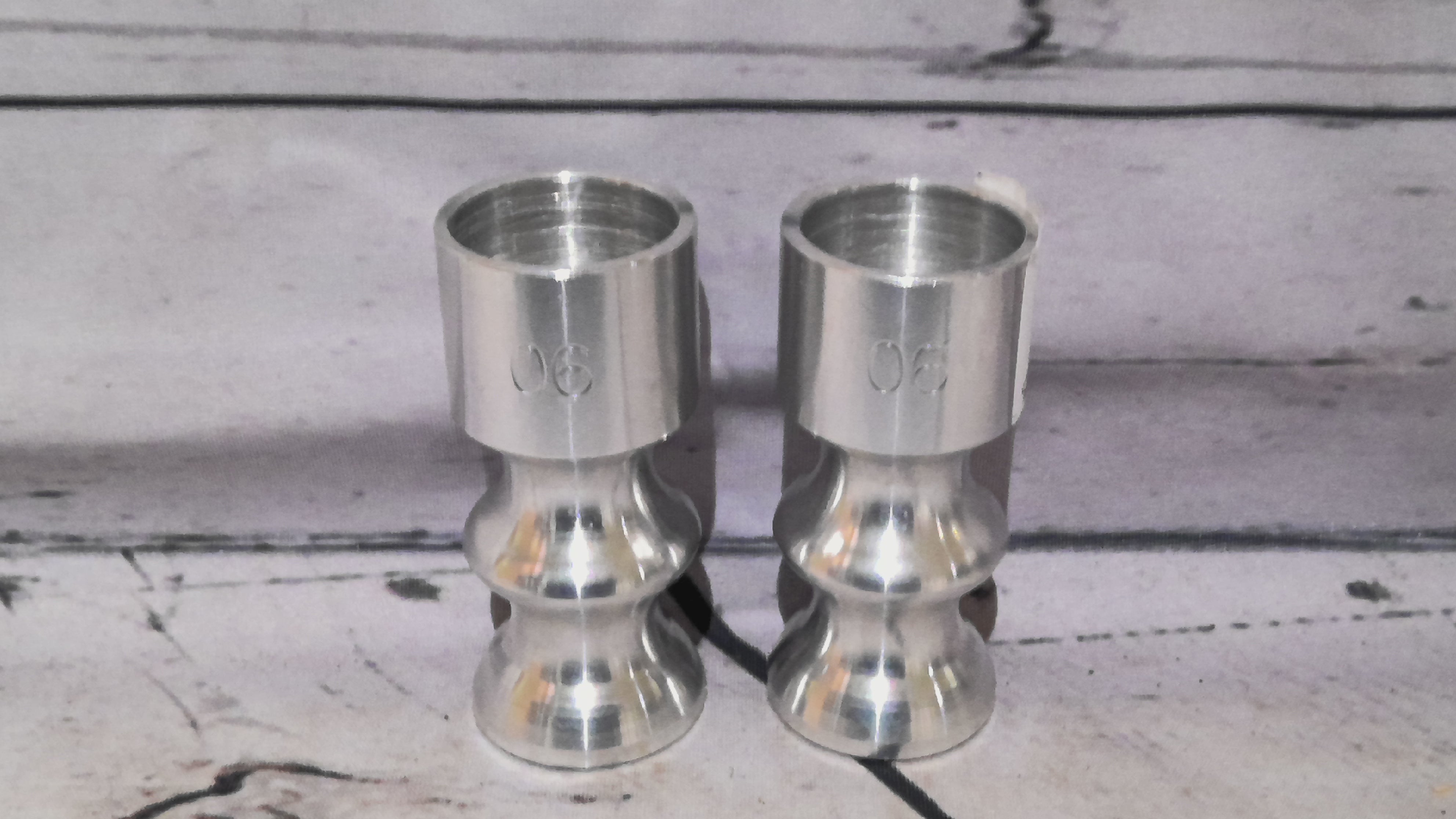 Aluminum candle holders #06 (set)