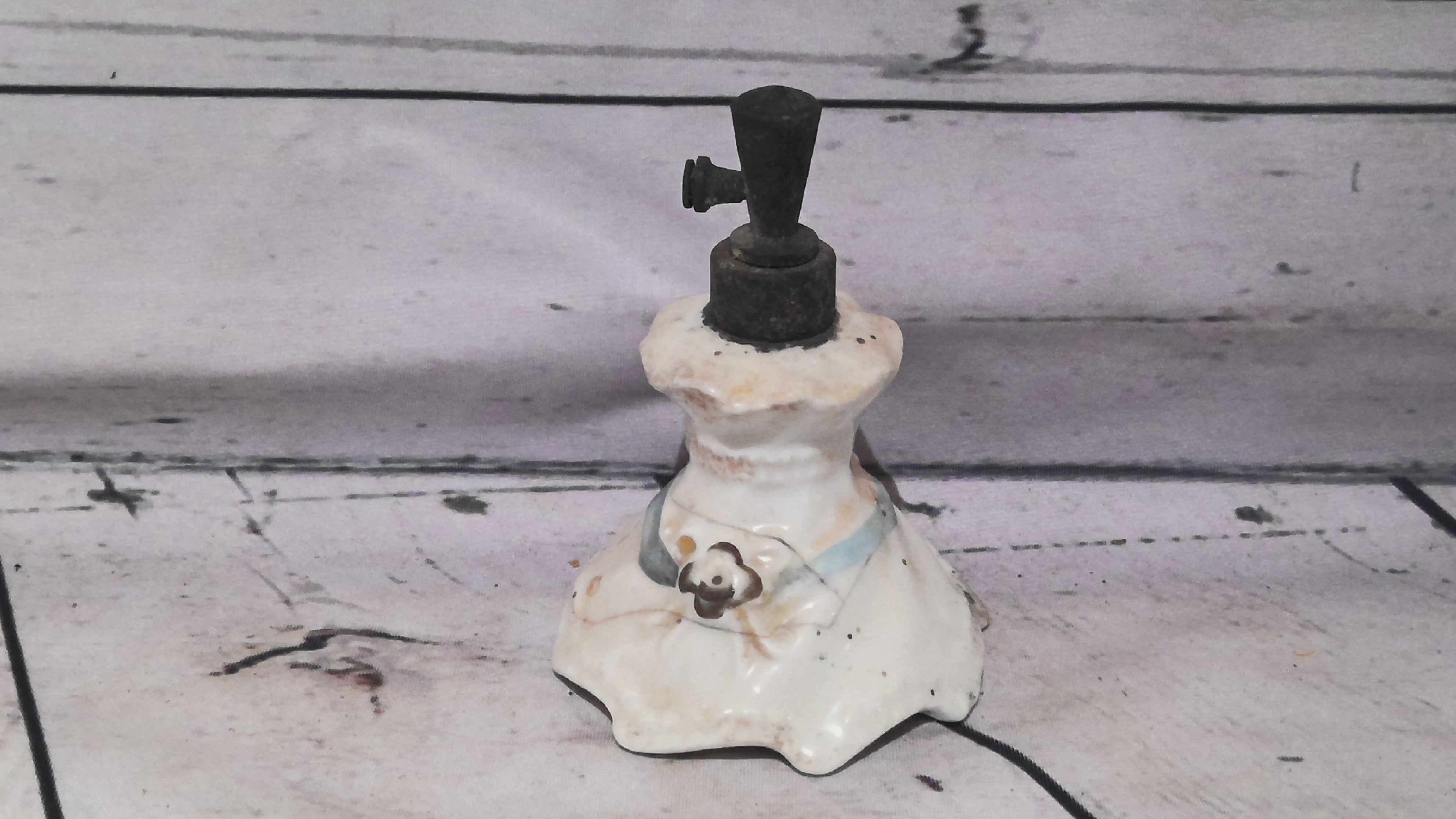 Antique porcelain perfume bottle