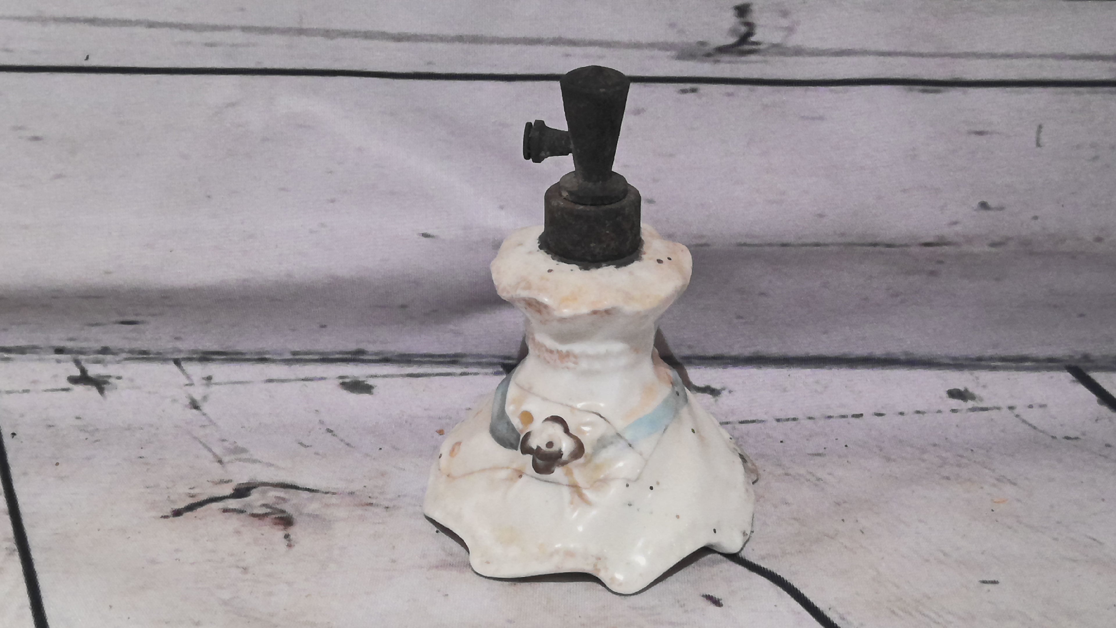 Antique porcelain perfume bottle