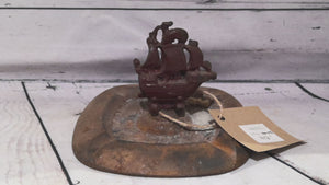 Cast Iron Ship Ashtray