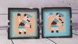 (2) Ash trays
