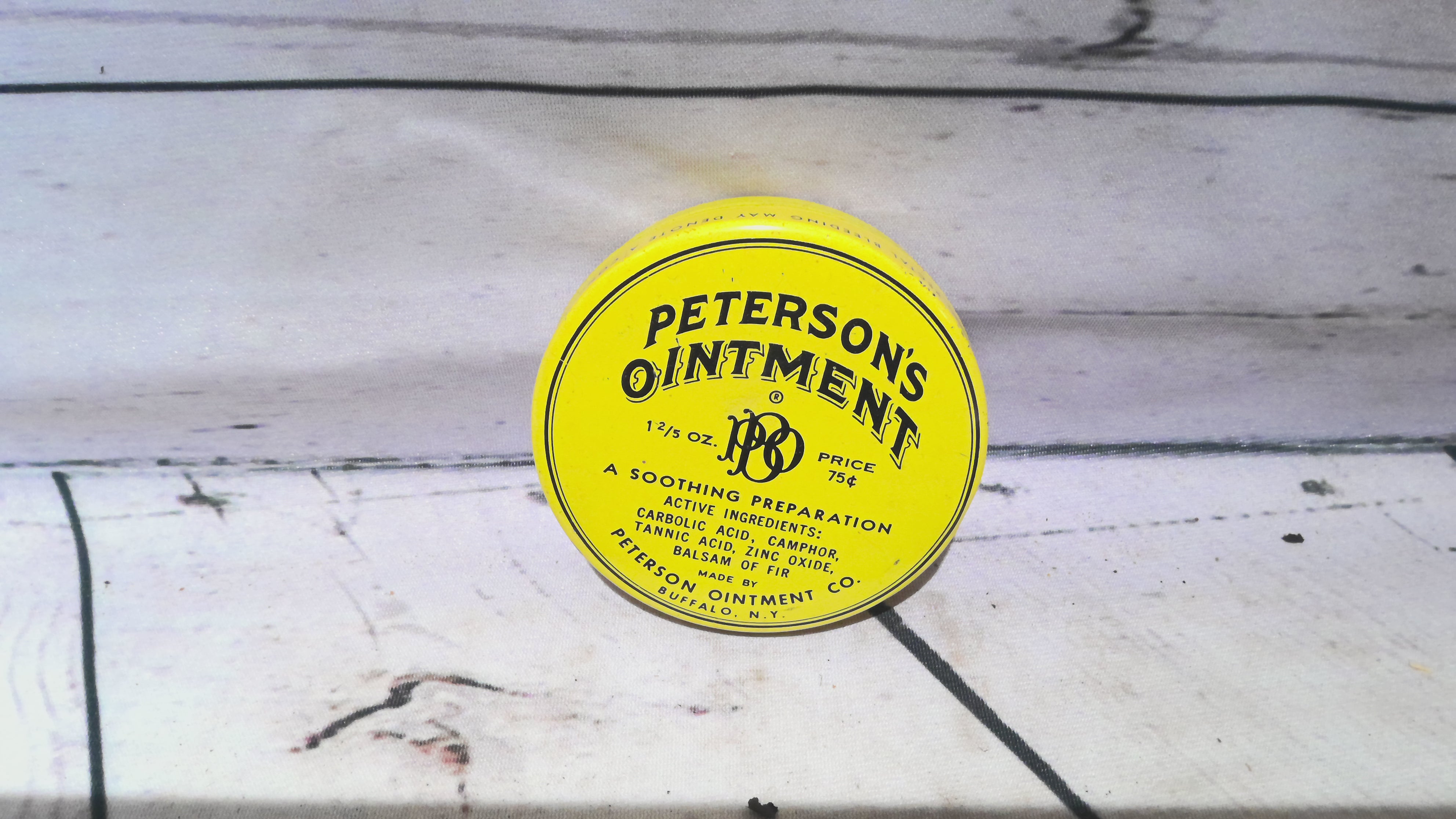 Peterson's ointment tin