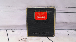 La corona whiffs cigar tin