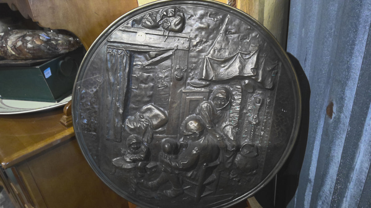 Large metal tin picture #1534