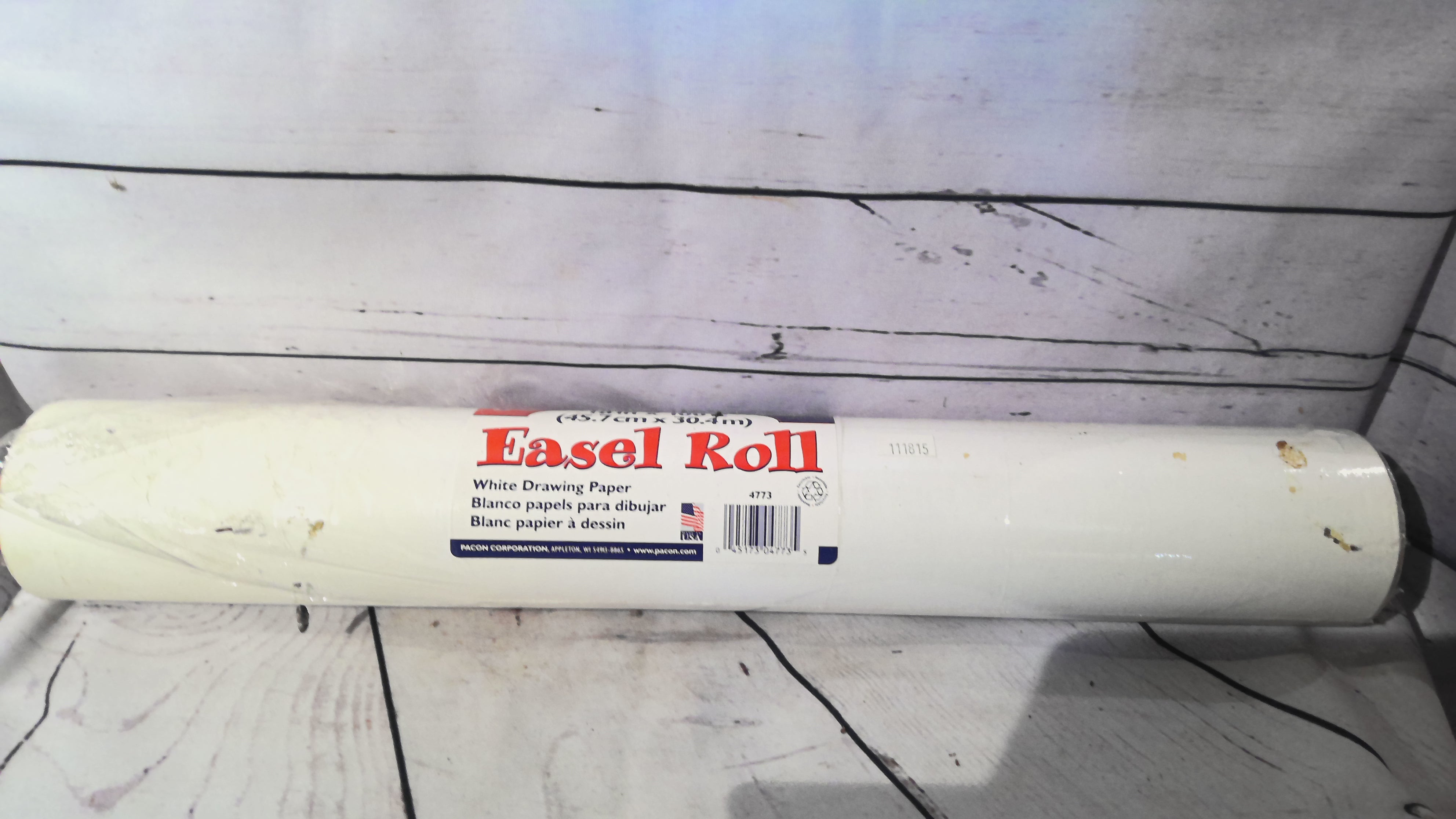 Large white drawing paper roll