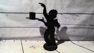 Metal candle holder