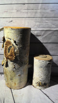 Birch Wood Candle Holders