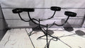 Black candle holders