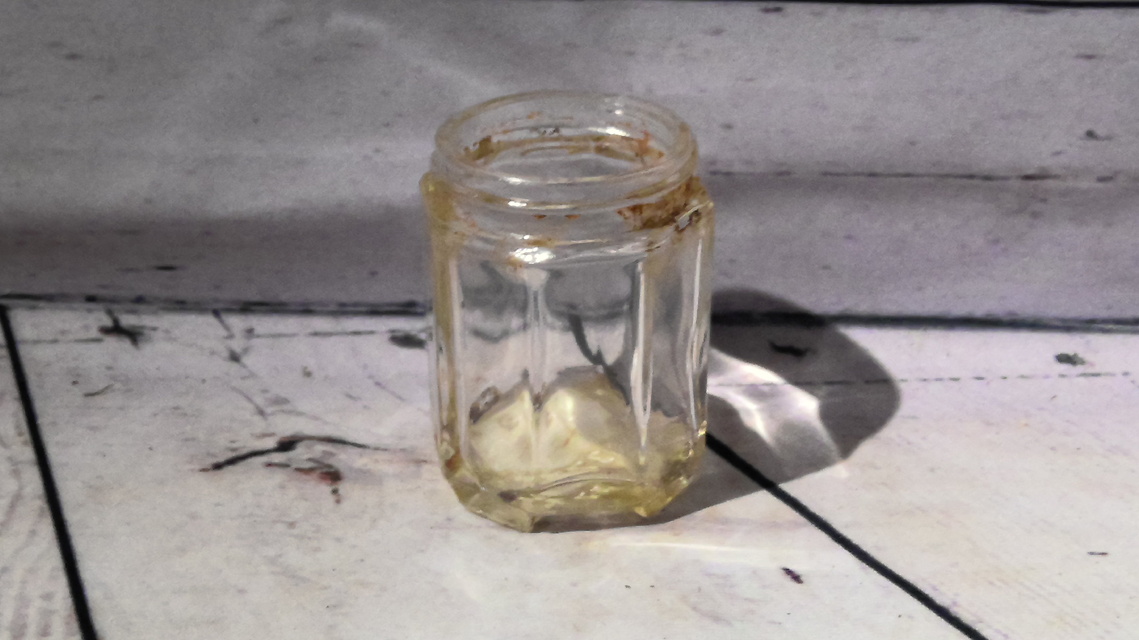 Small glass jar