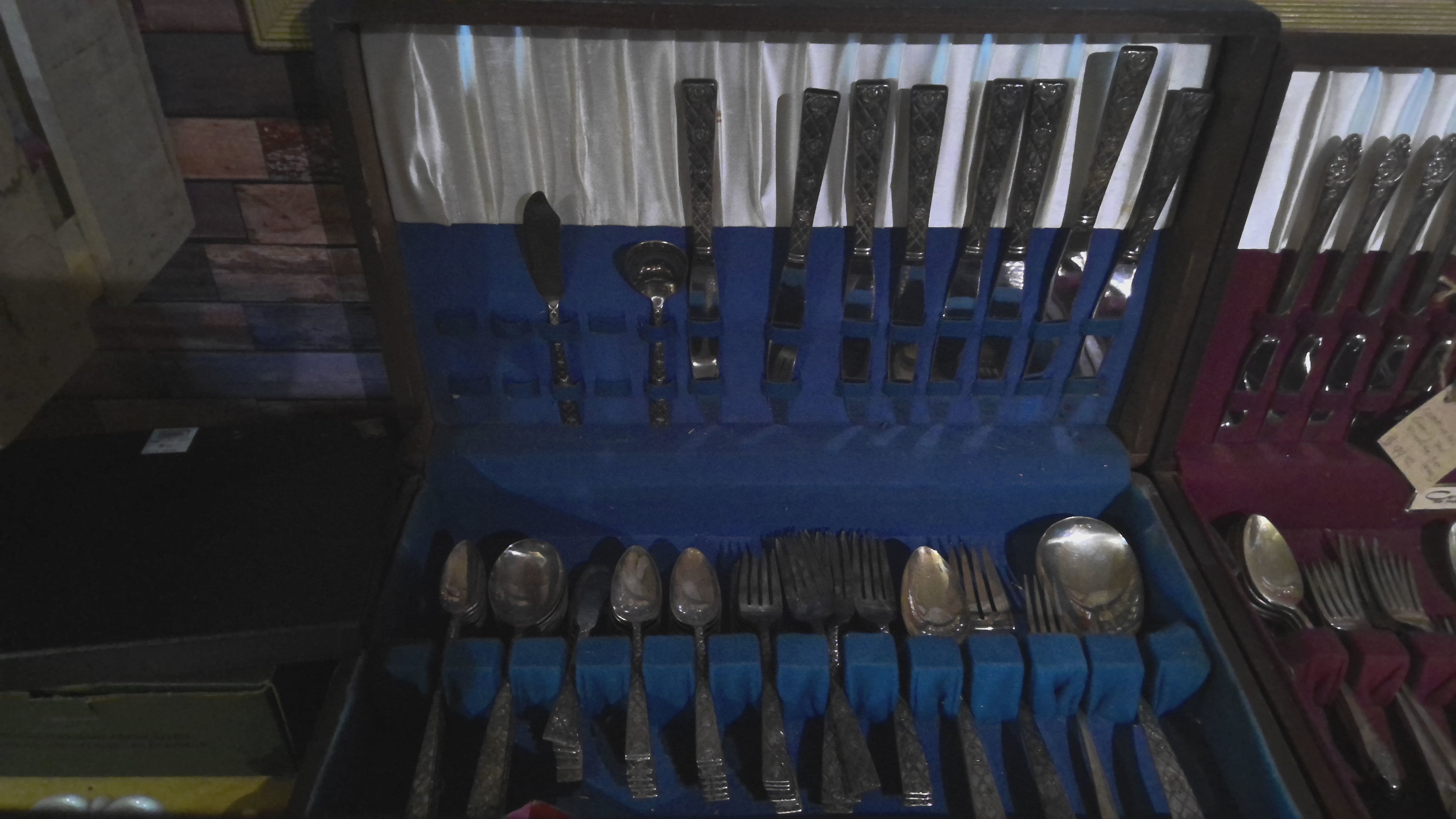64 piece silverplate silver set