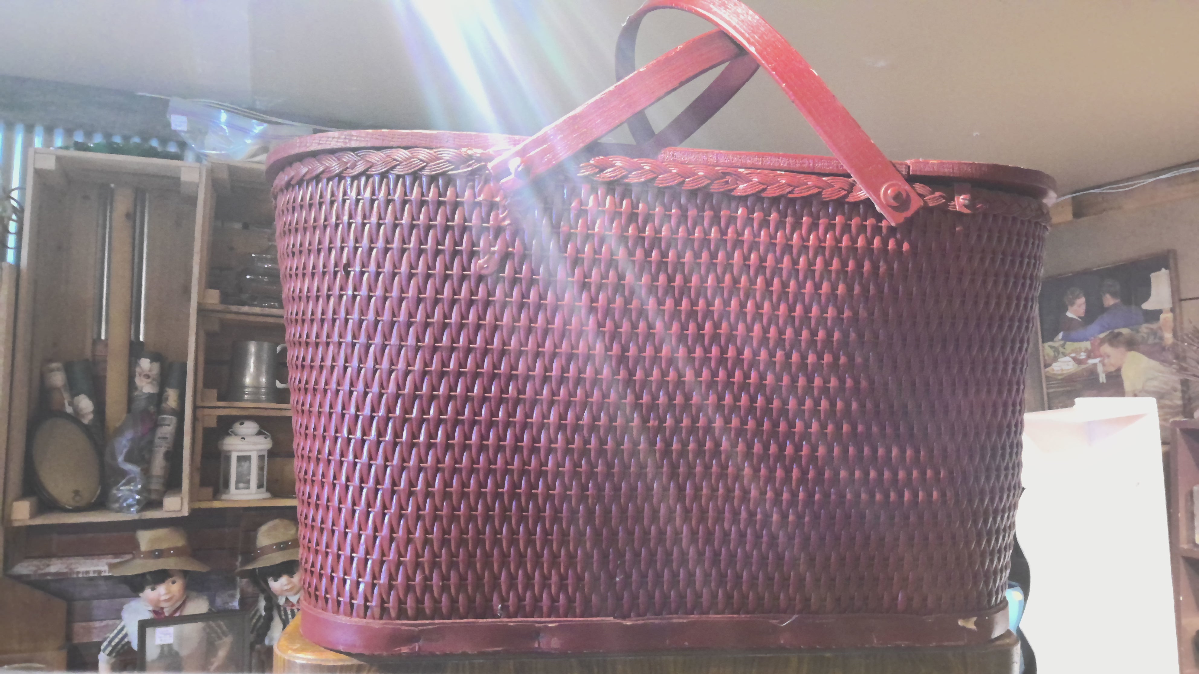 Red picnic basket