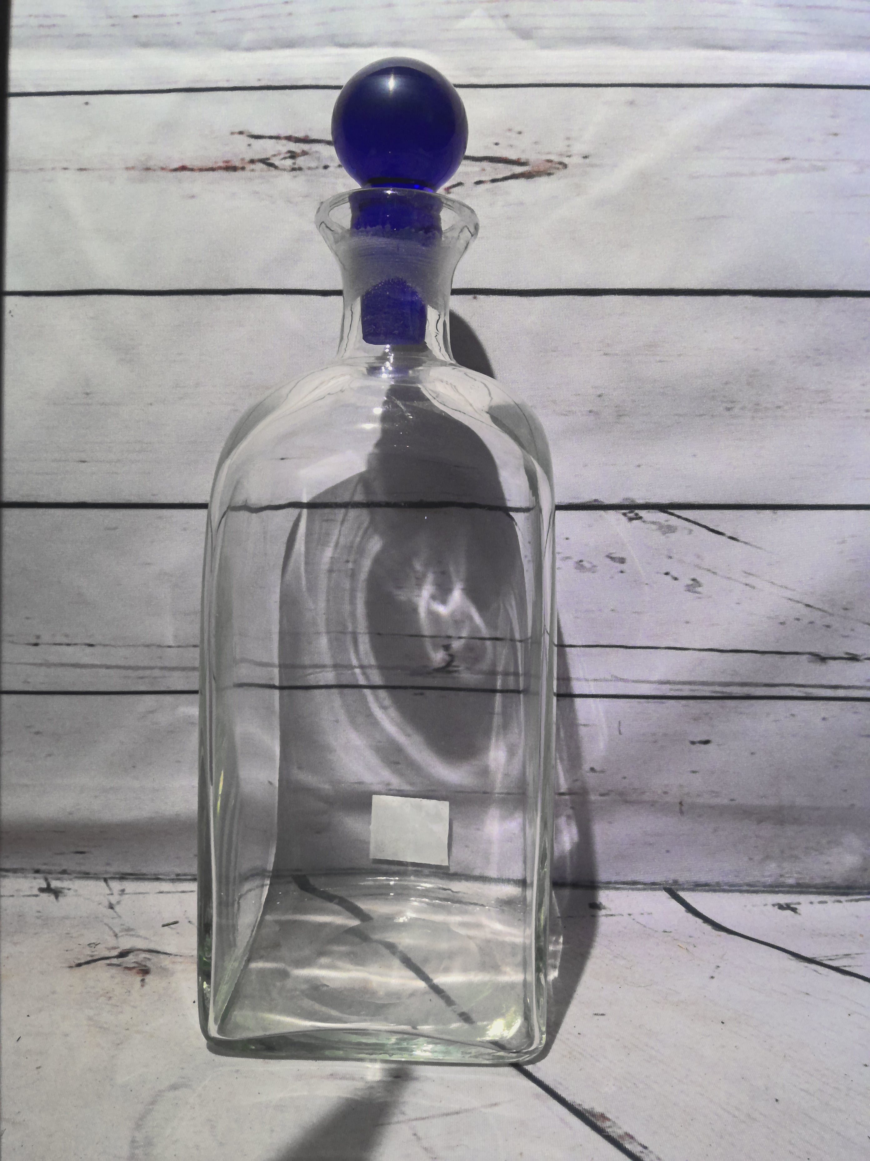 Decanter with Blue Stoper