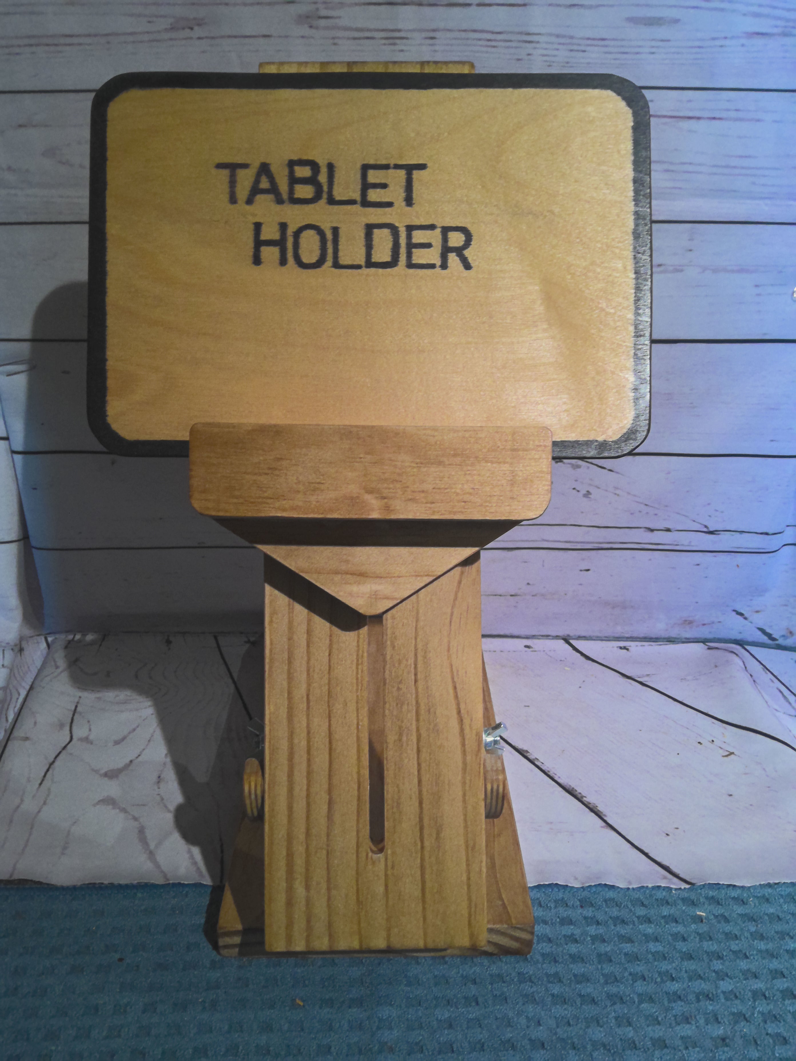 Handmade Wood Tablet Holder