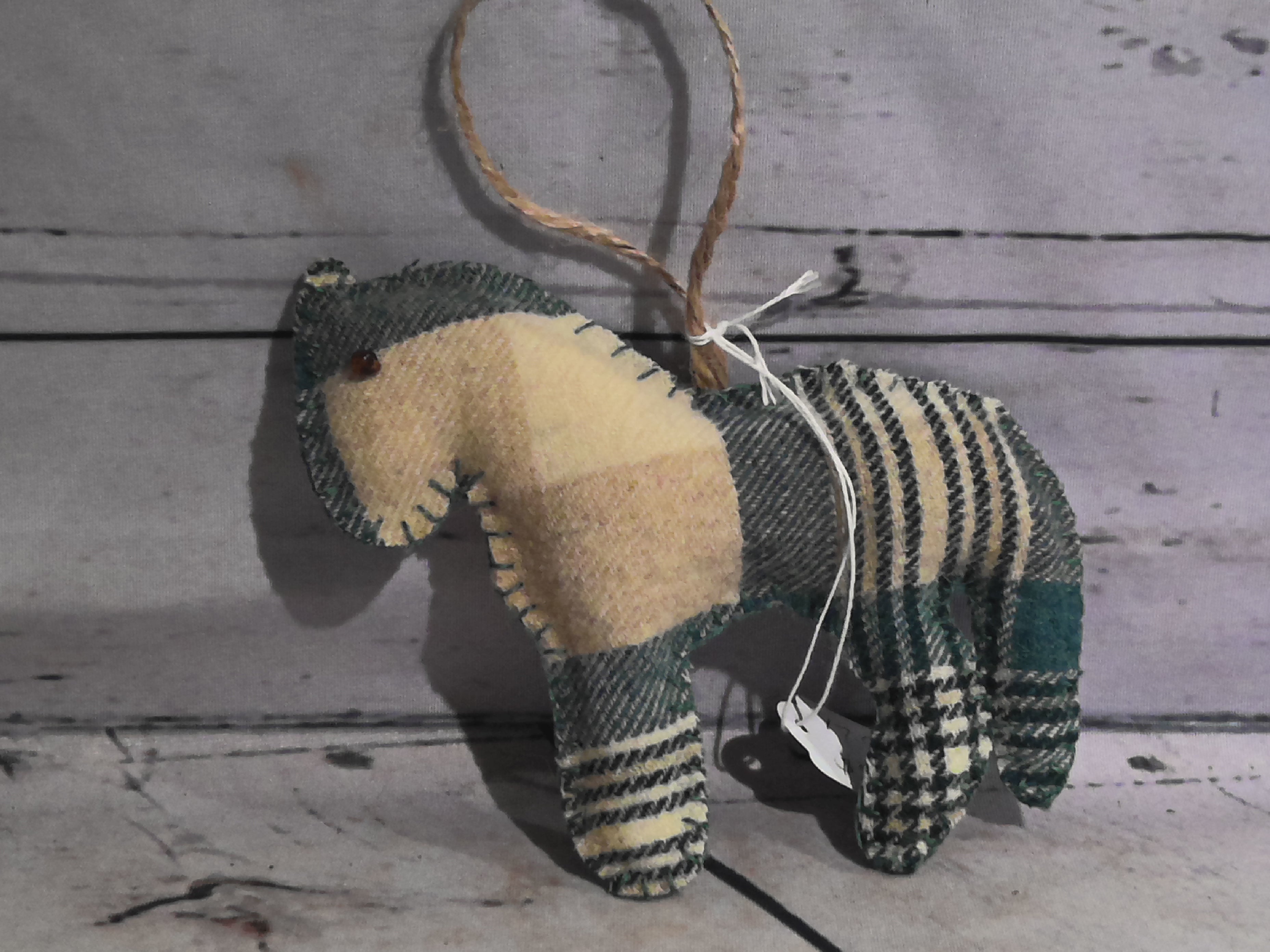 Crocheted horses
