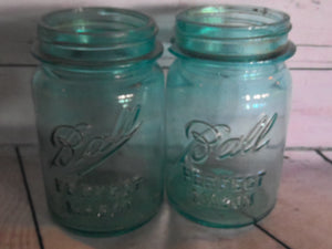 Small Blue Ball Jars