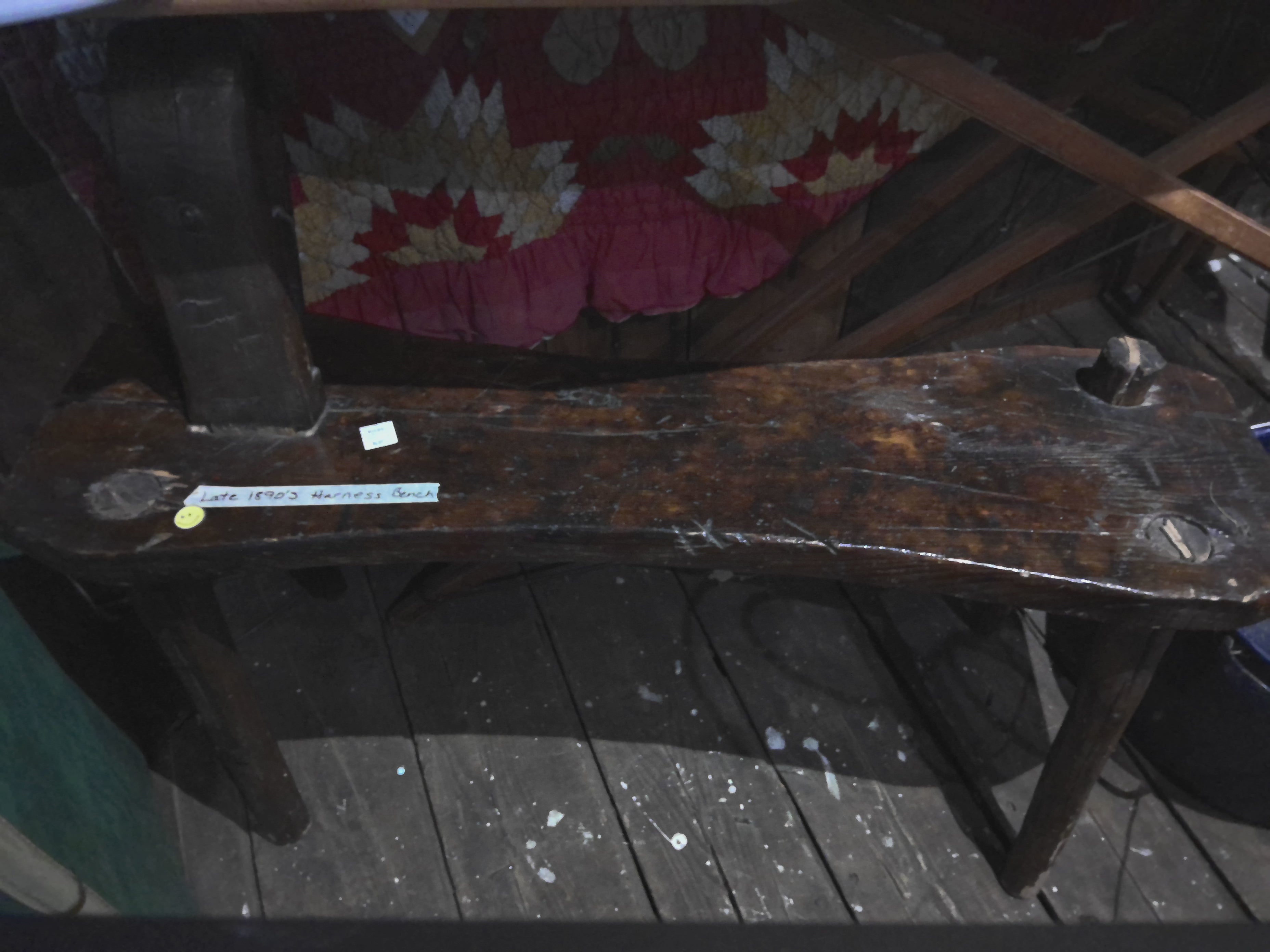 Late 1890s harness bench