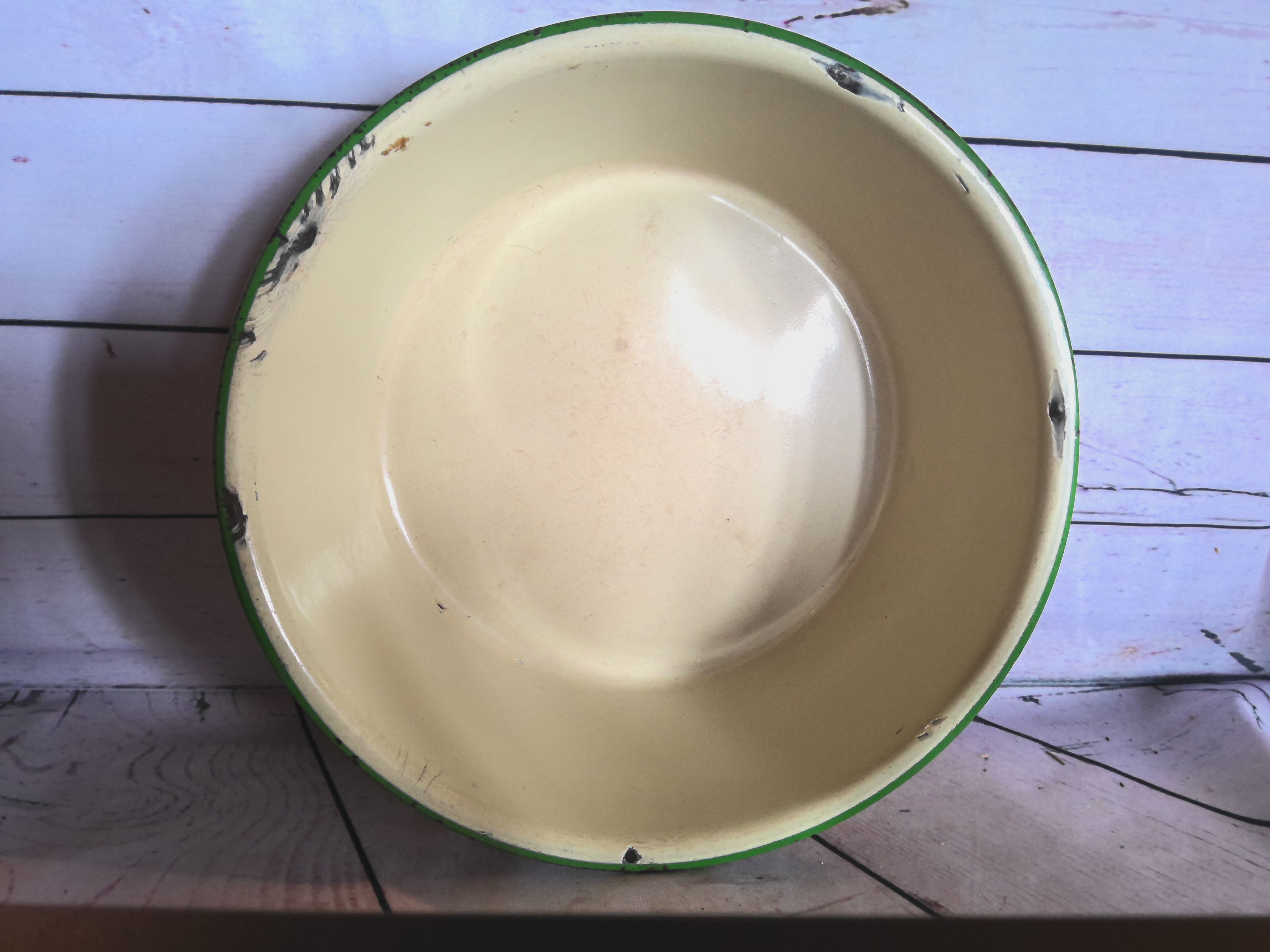Enamel bake bowls (2) 9"